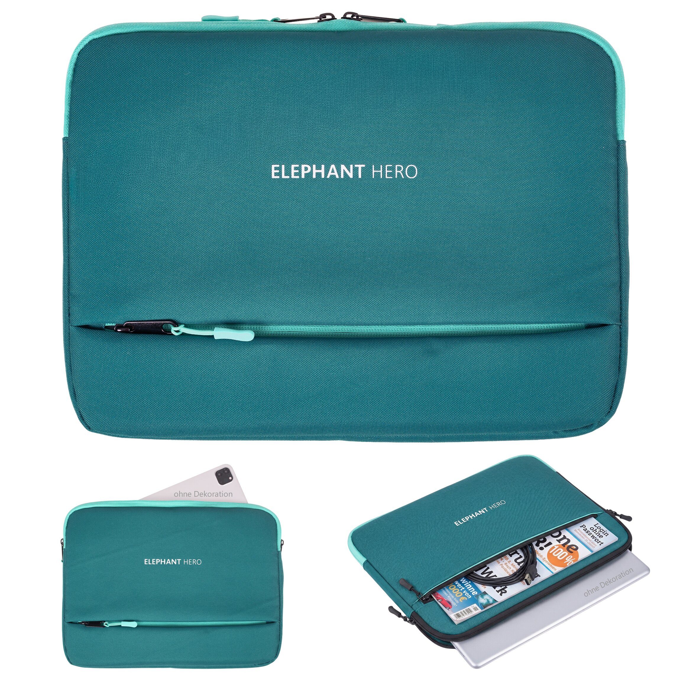 ELEPHANT Laptoptasche Laptophülle Polstertasche Sleeve, Schule Hero Signature Notebooktasche Schutzhülle für Laptop Tablet