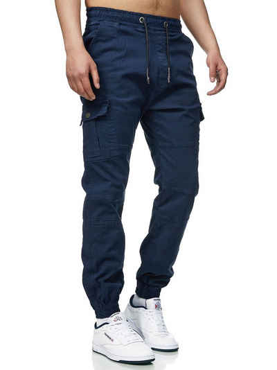 John Kayna Cargojeans Herren Cargo Hose Slim Fit Utility Jeans Männer Chino Herrenhose Stoff (Chino Cargohose Streetwear, 1-tlg) Freizeit Business Casual