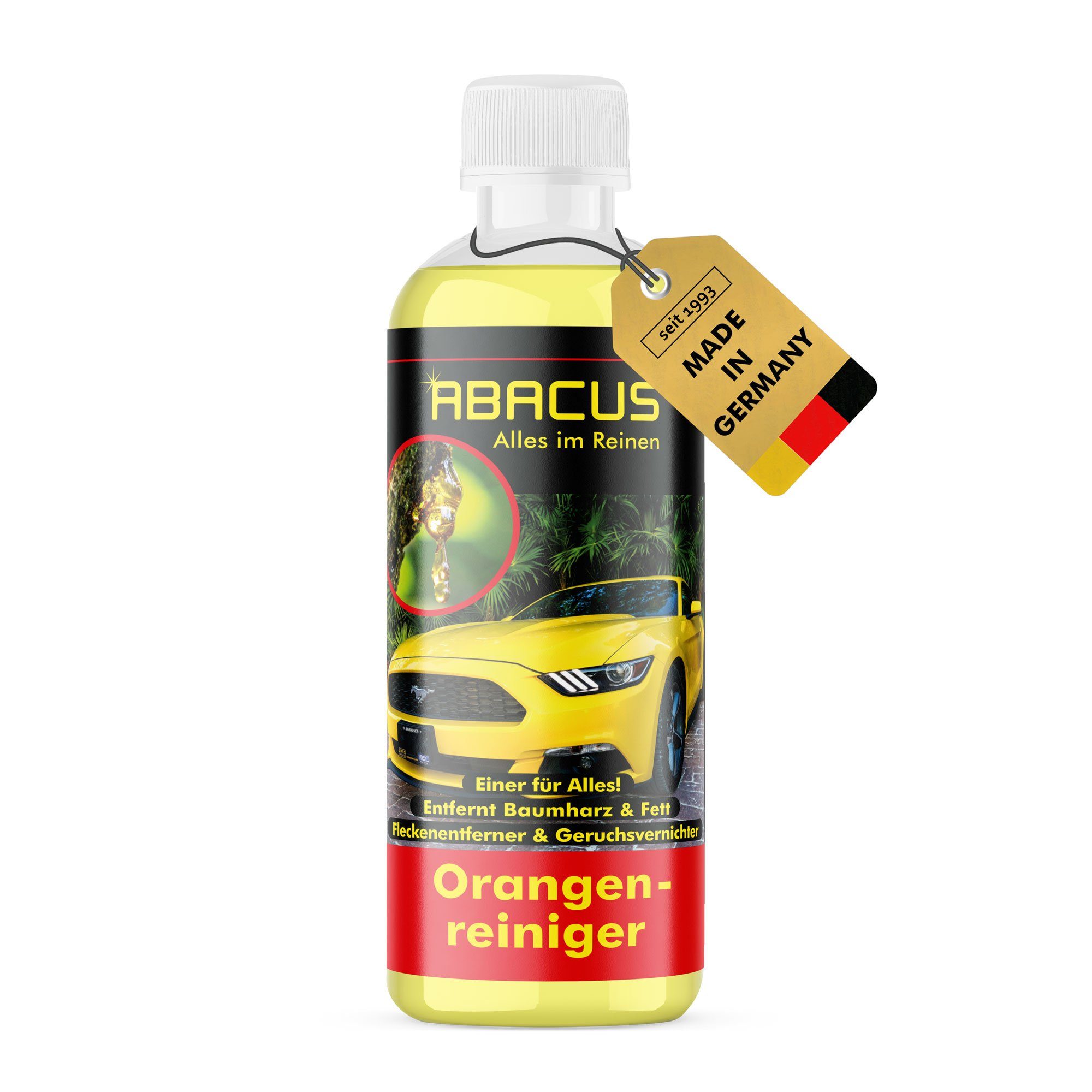 ABACUS Orangenreiniger Orange Reiniger Fleckenentferner Fettlöser Allzweckreiniger (Super Fettlöser, [1-St. Geruchsvernichter Extrem Kraftvoll)