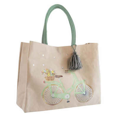 ARTEBENE Shopper Shopper Fahrrad Natur Grün