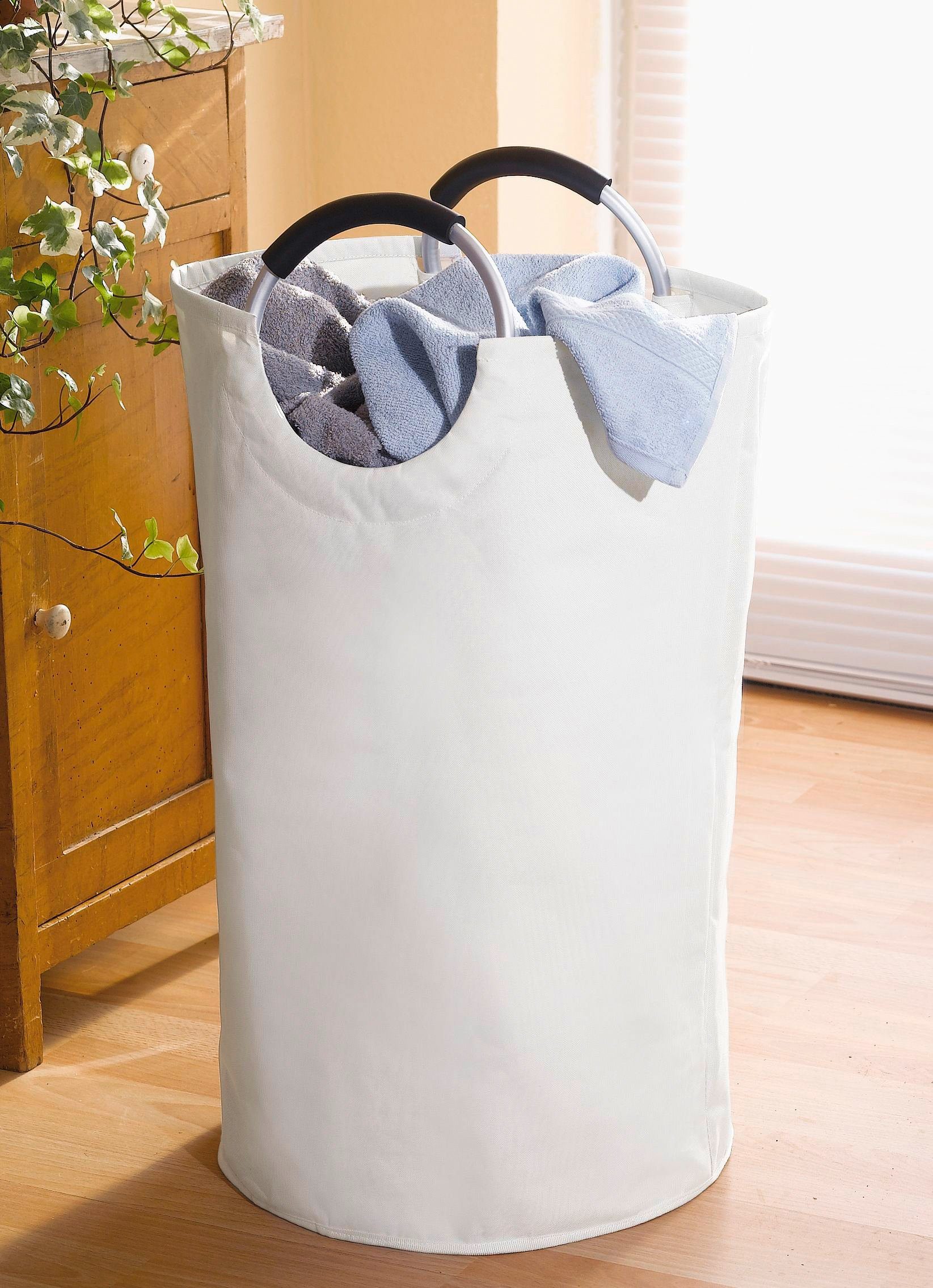 WENKO Wäschesack Jumbo (1 St), Wäschesammler, Maße (B/T x H): Ø 38 x 72 cm