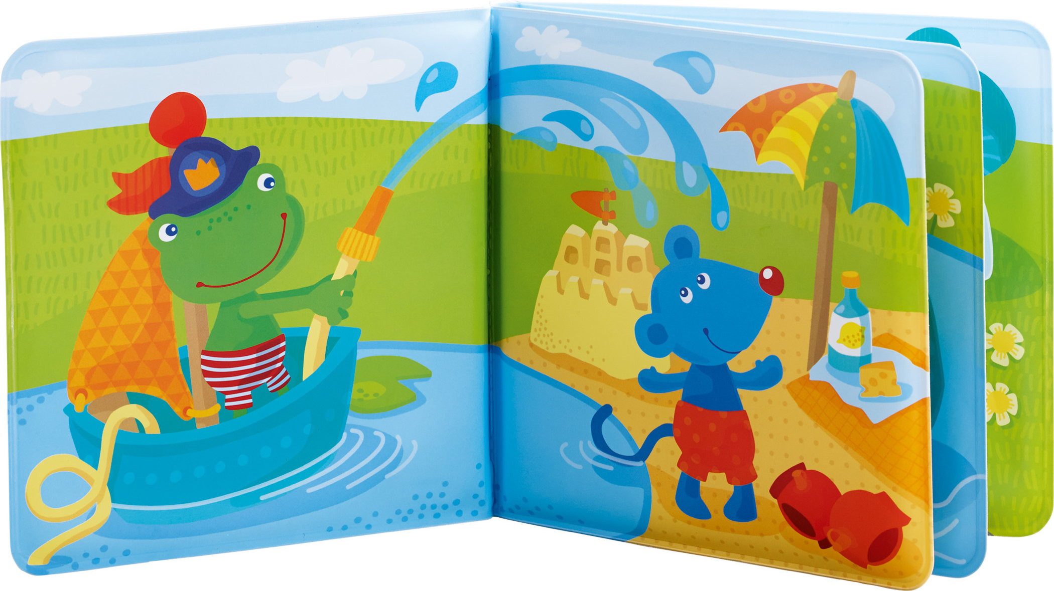 Haba Stoffbuch Babywelt Babyspielbuch Badebuch Kapitän Frosch 1302634001