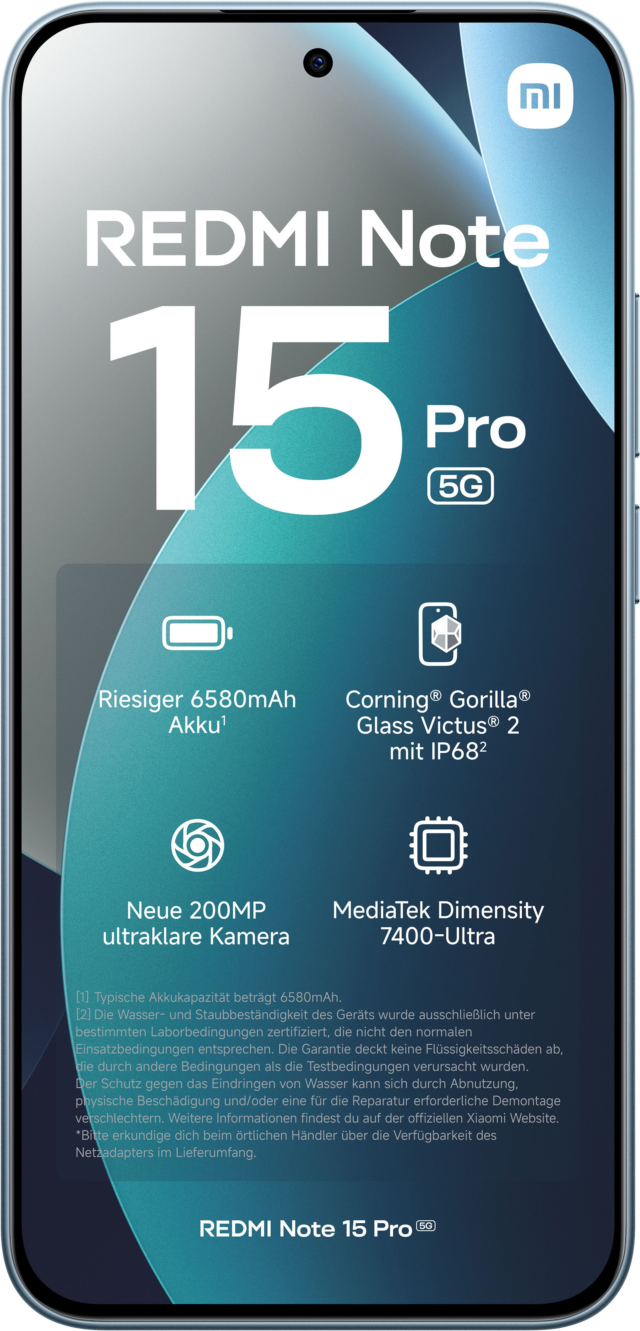 Xiaomi Redmi Note 15 Pro 5G 8+256 Smartphone (17,34 cm/6,83 Zoll, 256 GB Speicherplatz, 200 MP Kamera)