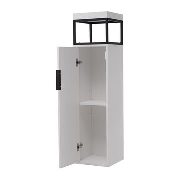 BlingBin Eckschrank Badezimmerschrank Badezimmermöbel mit Ablagefächern (1er Set, 1-St) verstellbare Einlegeböden, 30 x 30 x 120