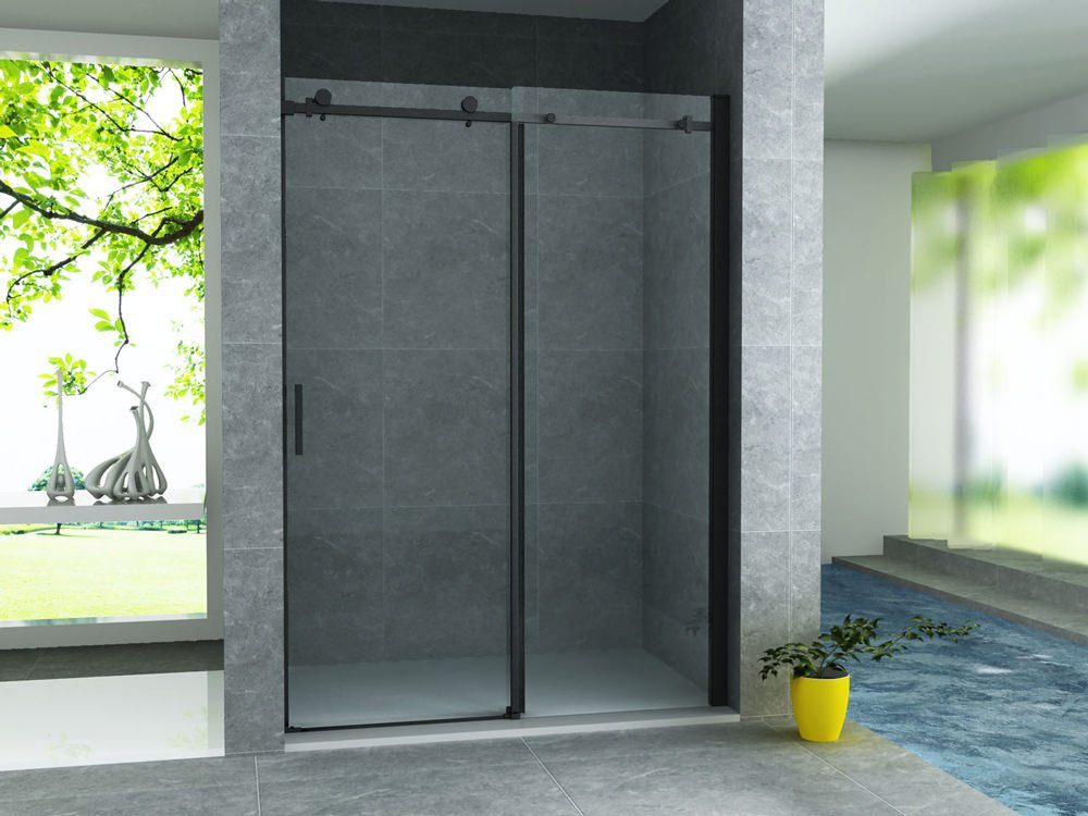 Aloni Dusch-Schiebetür CR-045A12, 120x200 cm, (1-St) ESG-Sicherheitsglas mit Nano-Beschichtung
