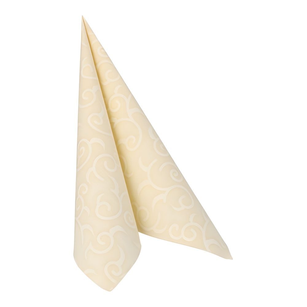 PAPSTAR Papierserviette 50 x ROYAL Collection 1/4-Falz 40 cm x 40 cm champagner Casali