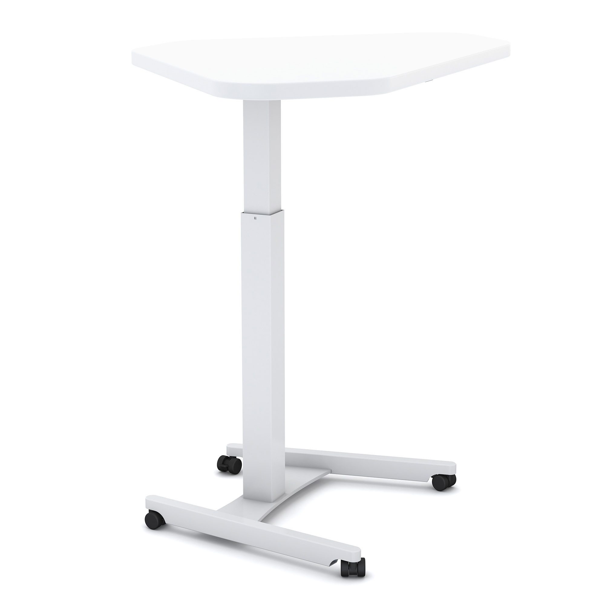 ASSMANN Büromöbel Stehpult Single Desk (Weiß Manuell höhenverstellbar, einfache Montage, für Büro und Homeoffice)