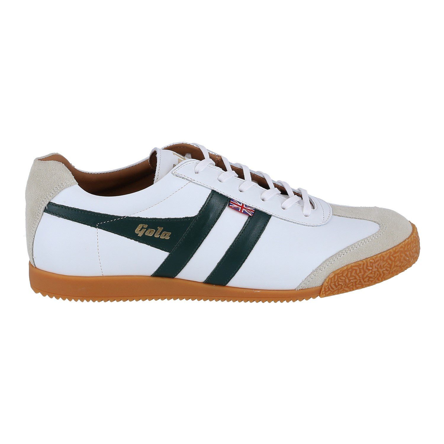 Gola Harrier Elite 2 - Made in England - weiss/dunkelgrün Herren Sneaker günstig online kaufen