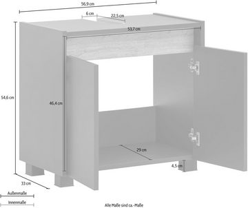 Schildmeyer Waschbeckenunterschrank Cosmo Badezimmerschrank Badmöbel WBU Bestseller