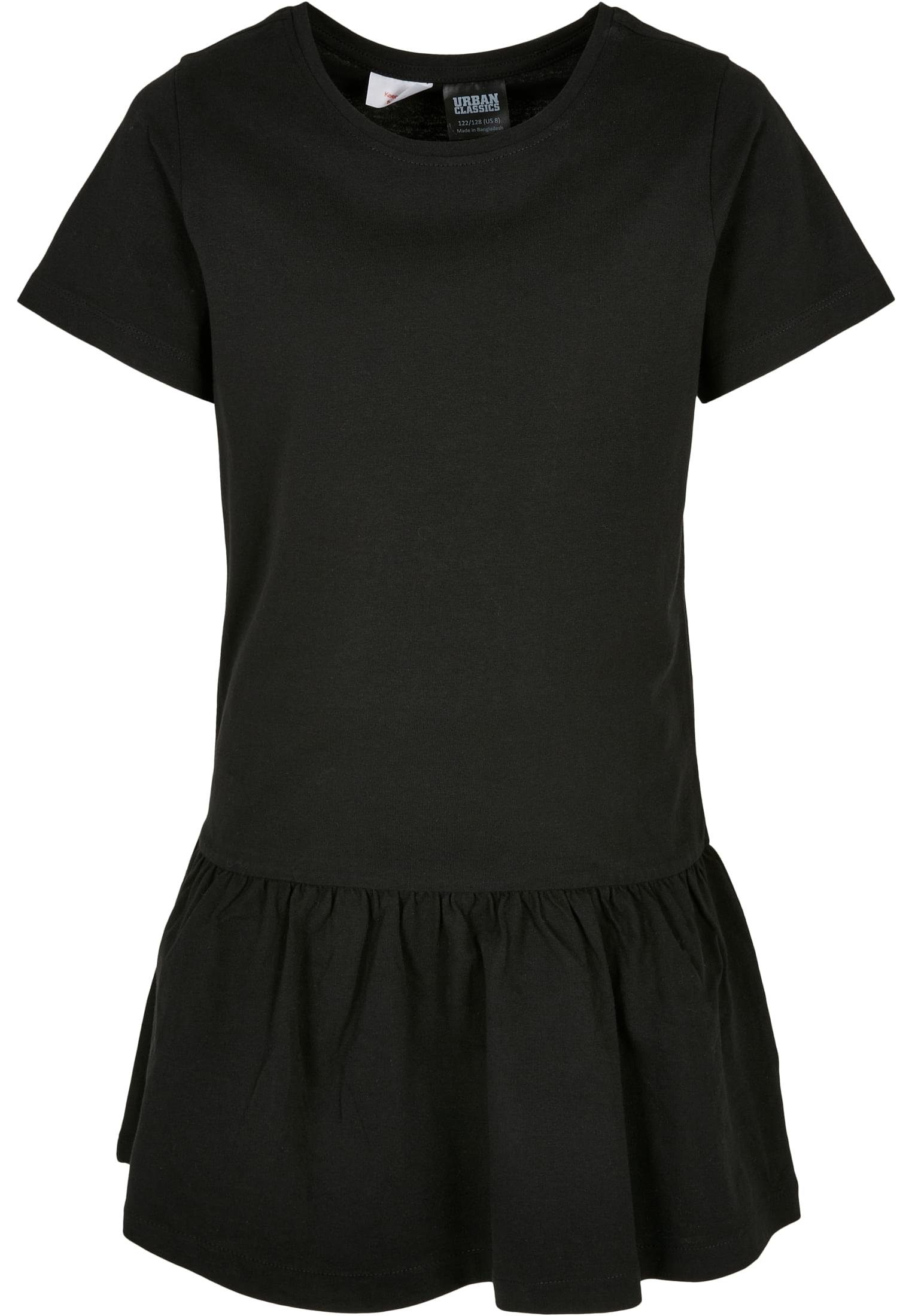 URBAN Girls (1-tlg) CLASSICS black Jerseykleid Damen Dress Valance Tee