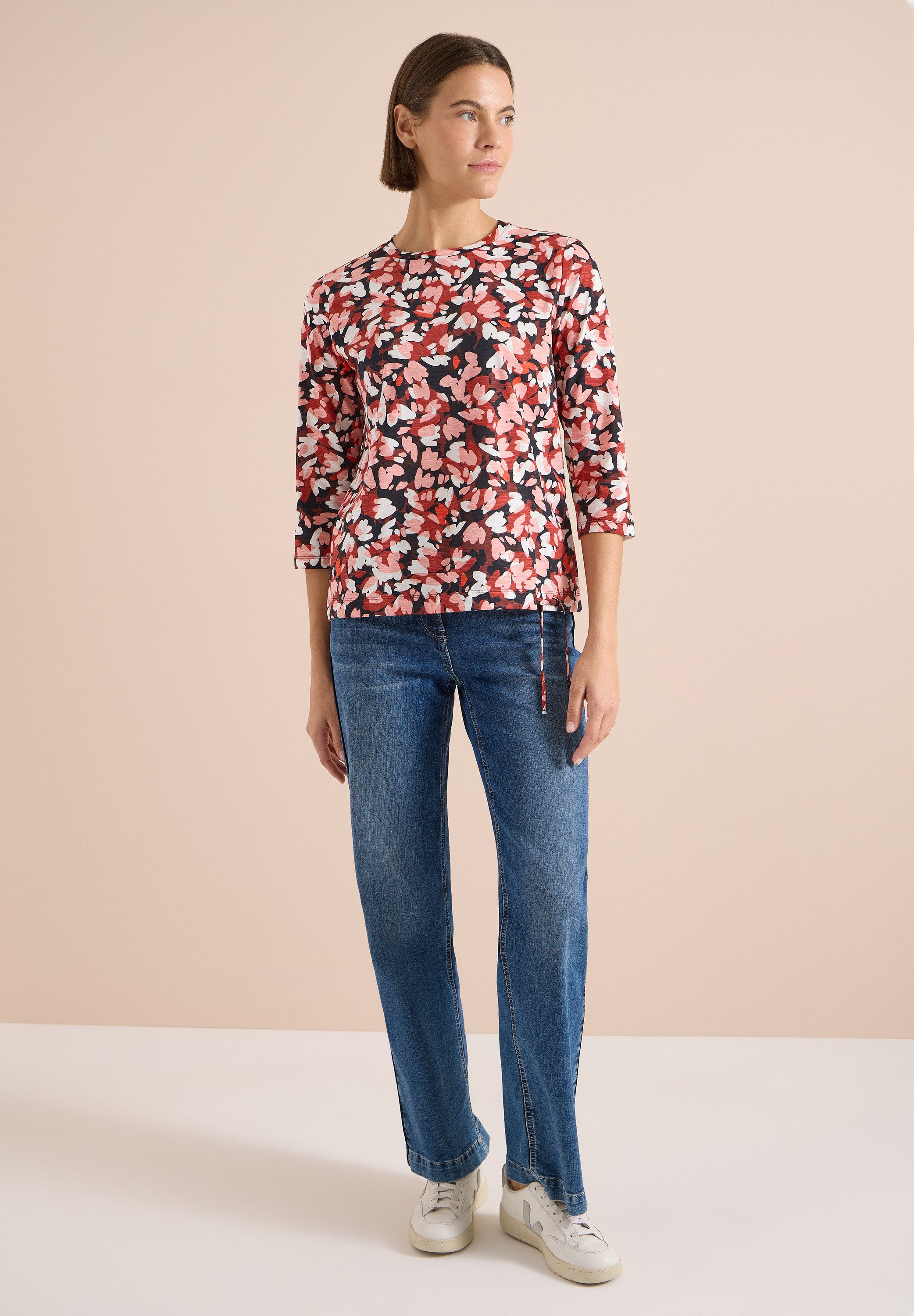 CECIL 3/4-Arm-Shirt mit allover Print