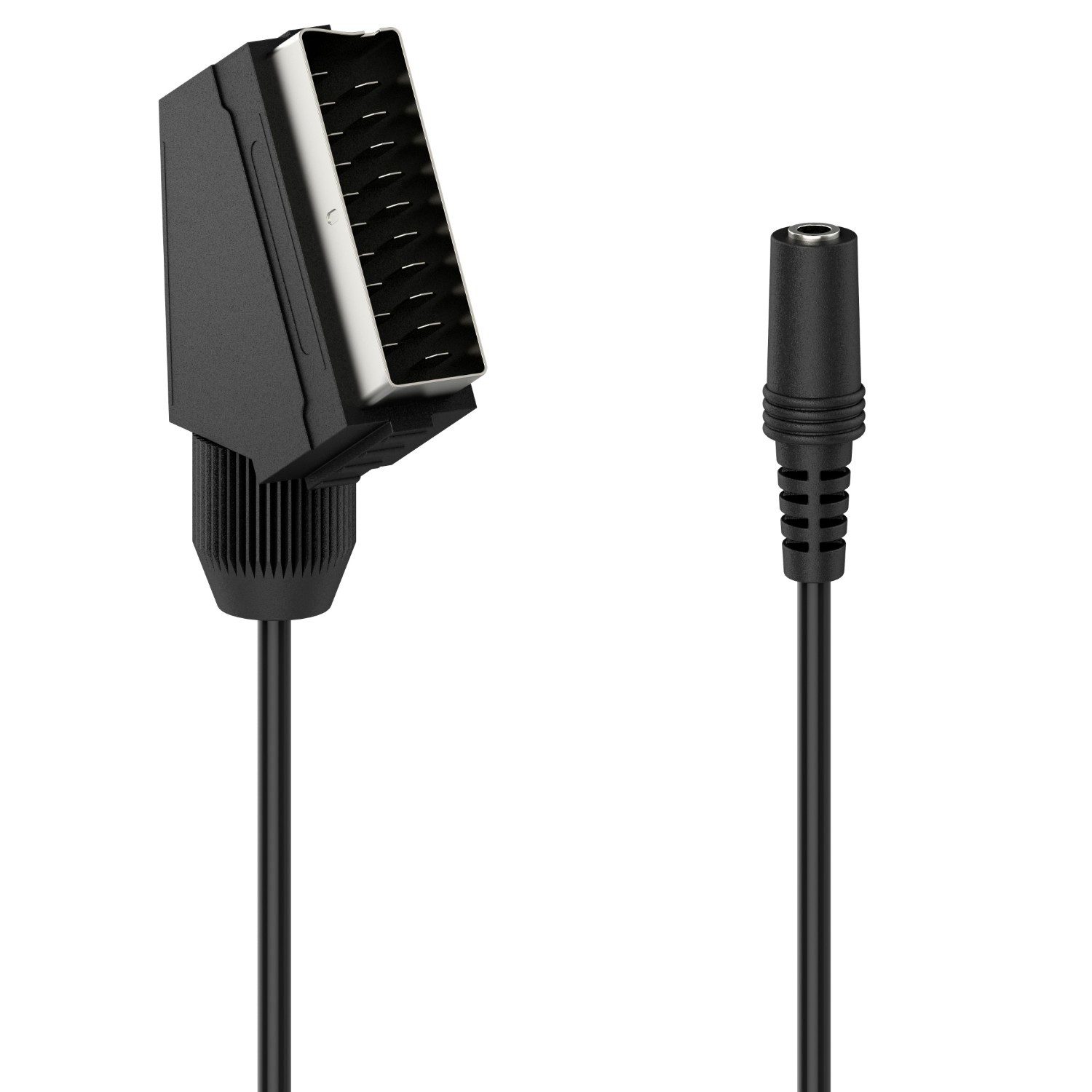 Hama Scart-Adapter Stecker 3,5mm Buchse AUX Kabel TV-Adapter Scart zu 3,5-mm Klinke