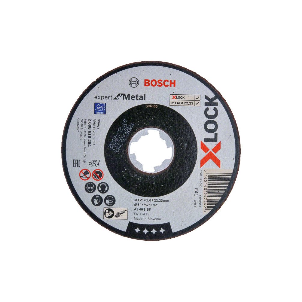 BOSCH Trennscheibe Trennscheibe Ø 125 x 1,6 x 22,23 X-Lock Expert for, Ø 125.0 mm
