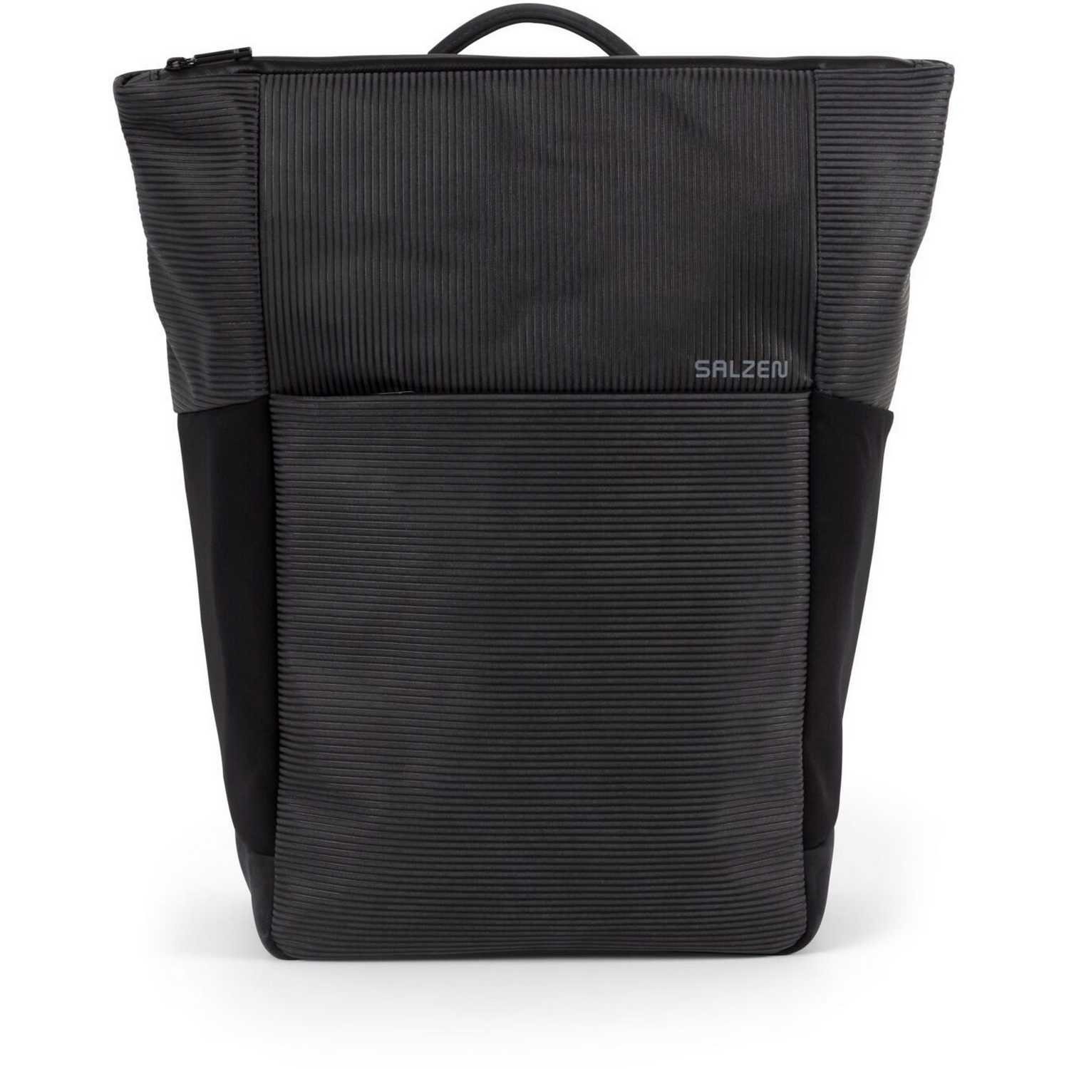 Salzen Rucksack Rucksack Vertiplorer Leather Aligned Smoke