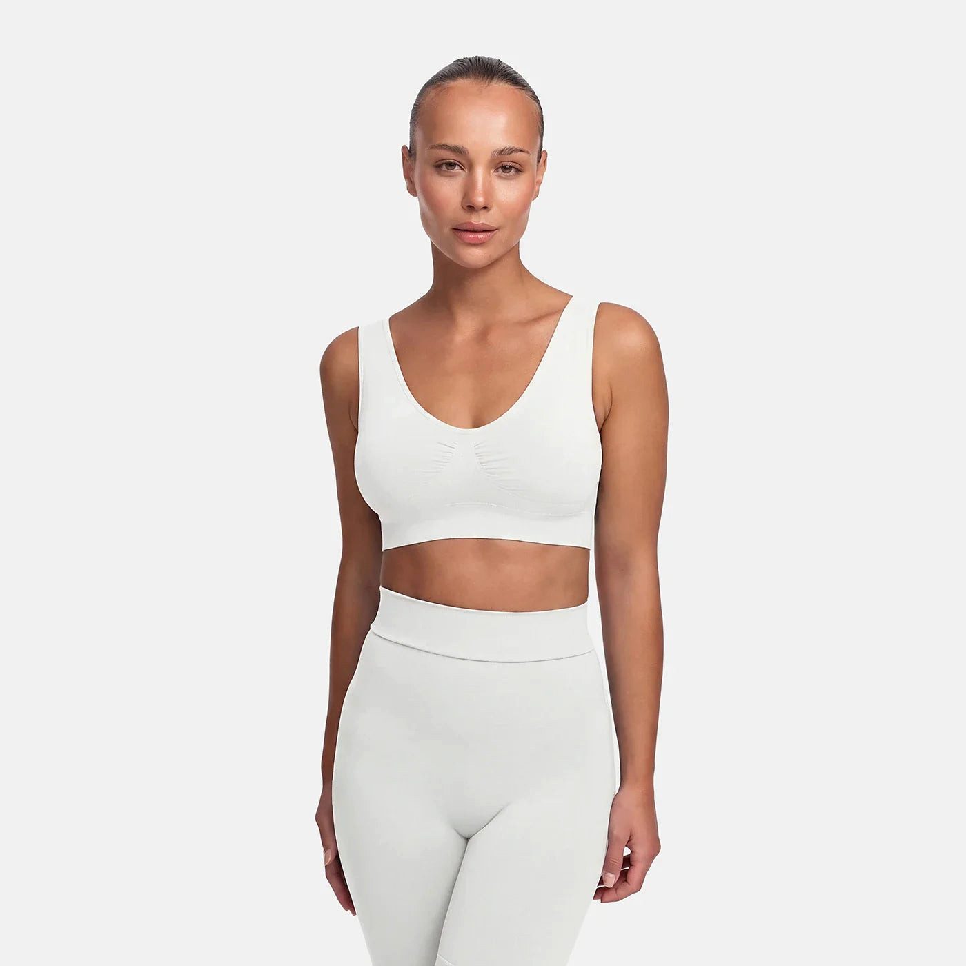 cfab (creamy fabrics) Bügelloser BH Comfy Bra-Weiß-M (1-tlg)
