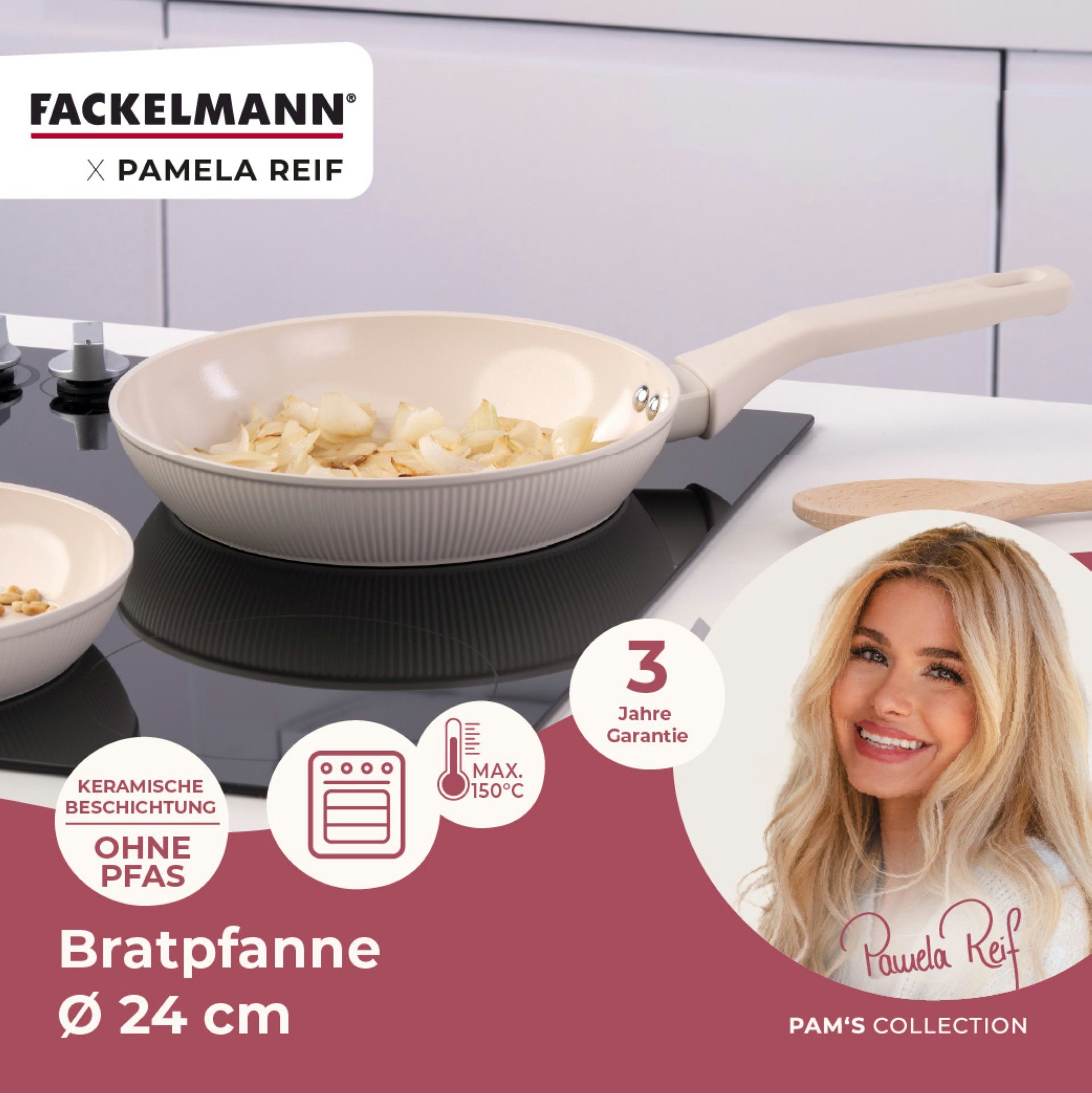 FACKELMANN Bratpfanne Antihaft-Pfanne, Kochgeschirr, Aluminium-Pfanne