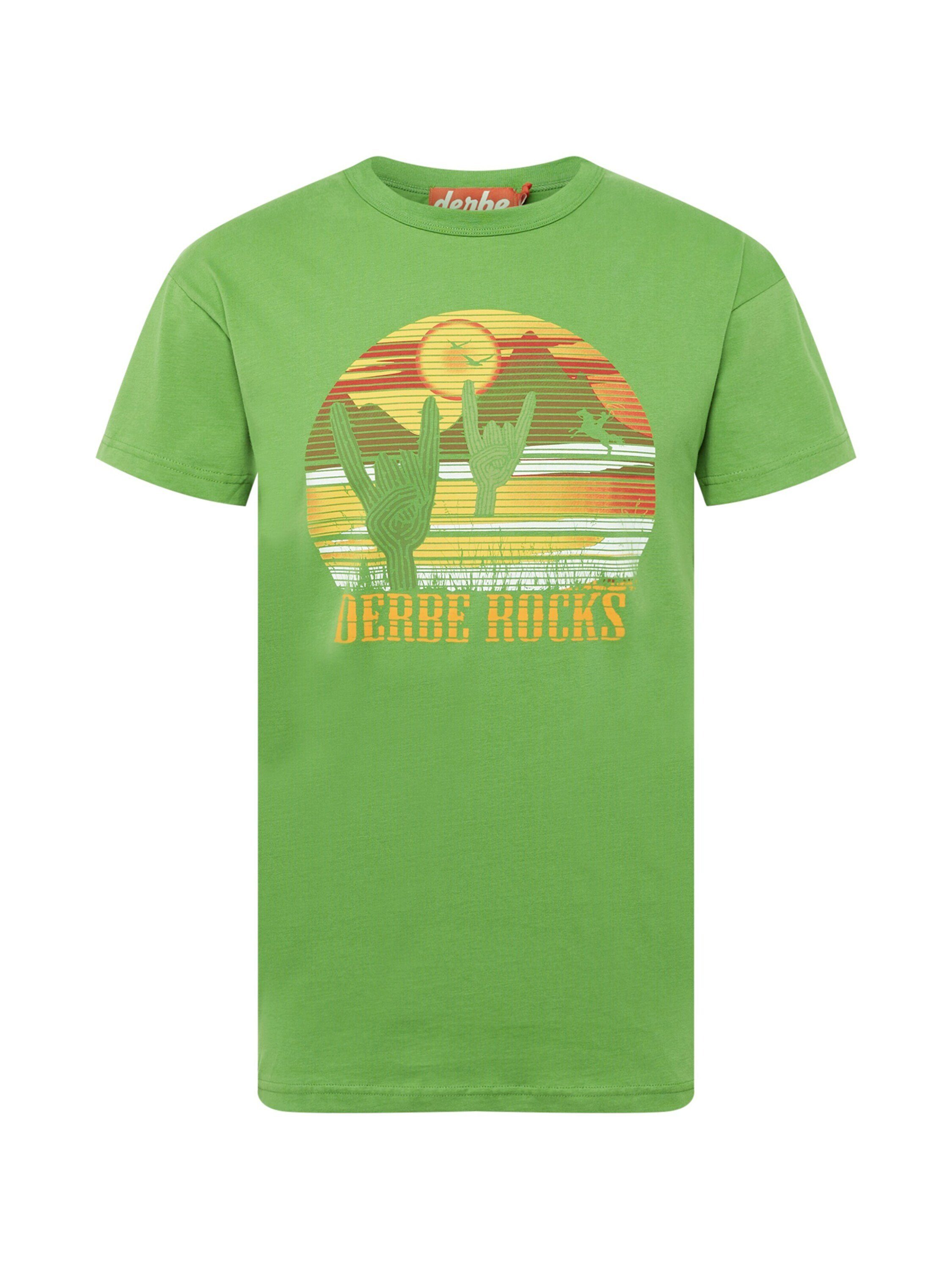 Derbe T-Shirt (1-tlg) cactus