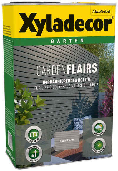 Xyladecor  Holzöl »Garden Flairs«, für Gartengestaltung, klassik grau, 0,75 l
