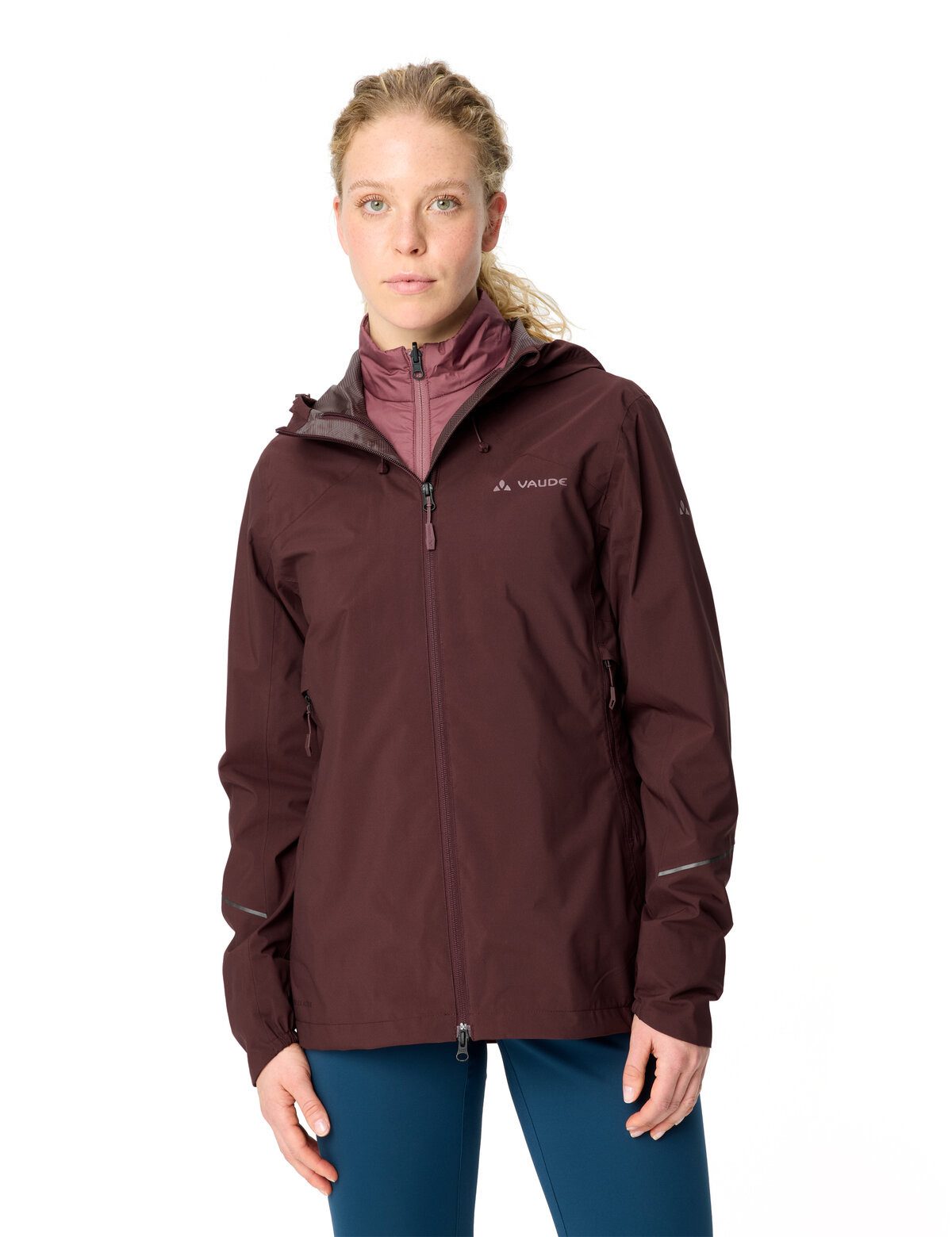 VAUDE 3-in-1-Funktionsjacke WOMEN'S YARAS 3IN1 JACKET II (2-St) für Radsport, wasserabweisende Reißverschlüsse, mit Lyocell-Fasern
