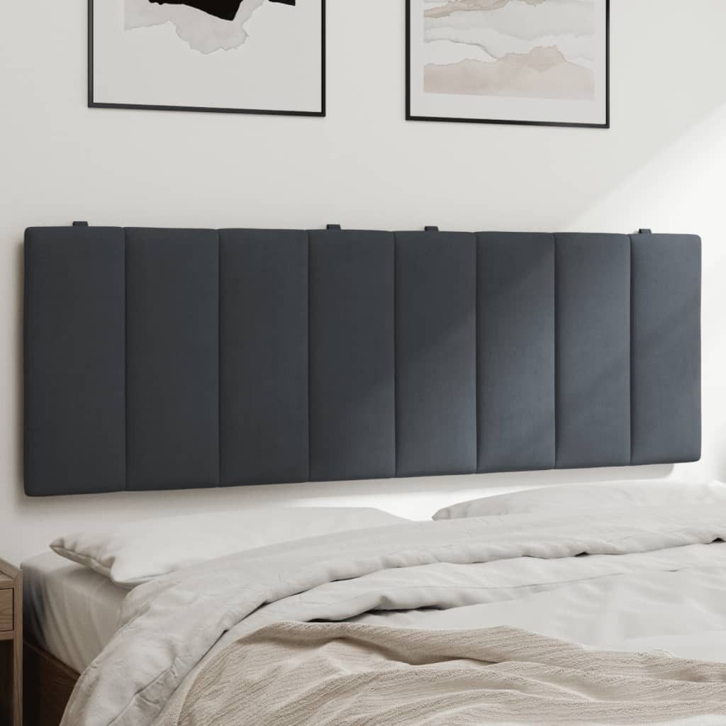 vidaXL Kopfteil, Bett Kopfteil-Kissen Dunkelgrau 120 günstig online kaufen