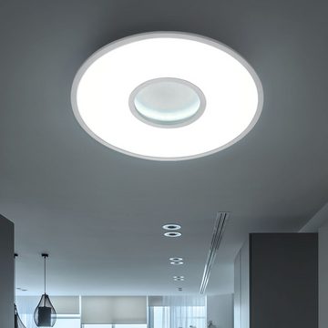 Briloner Leuchten LED Deckenleuchte, LED-Leuchtmittel fest verbaut, Kaltweiß, Warmweiß, Neutralweiß, Tageslichtweiß, Deckenleuchte Wohnzimmerleuchte