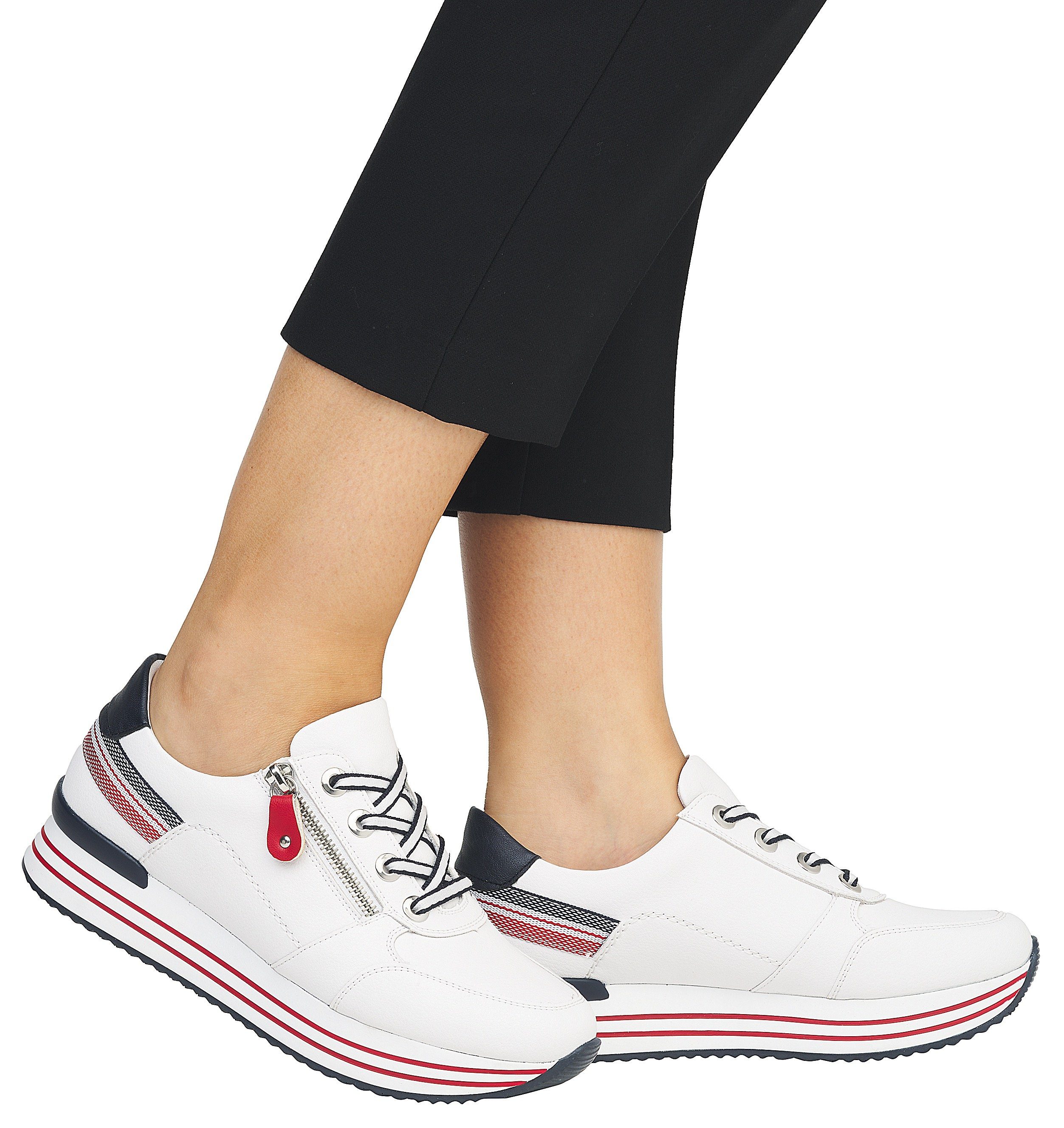 Remonte Plateausneaker mit Wechselfußbett, Freizeitschuh, Halbschuh, Schnür günstig online kaufen
