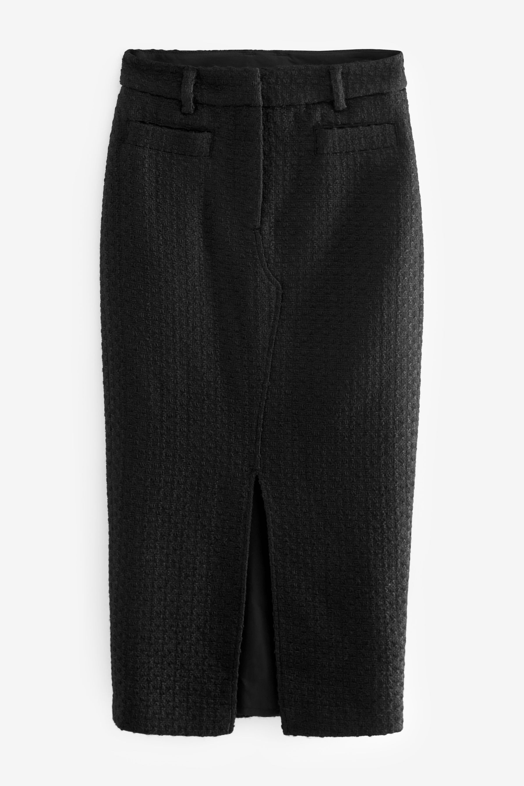 Bleistiftrock Rochelle Humes lange Bouclé-Weste