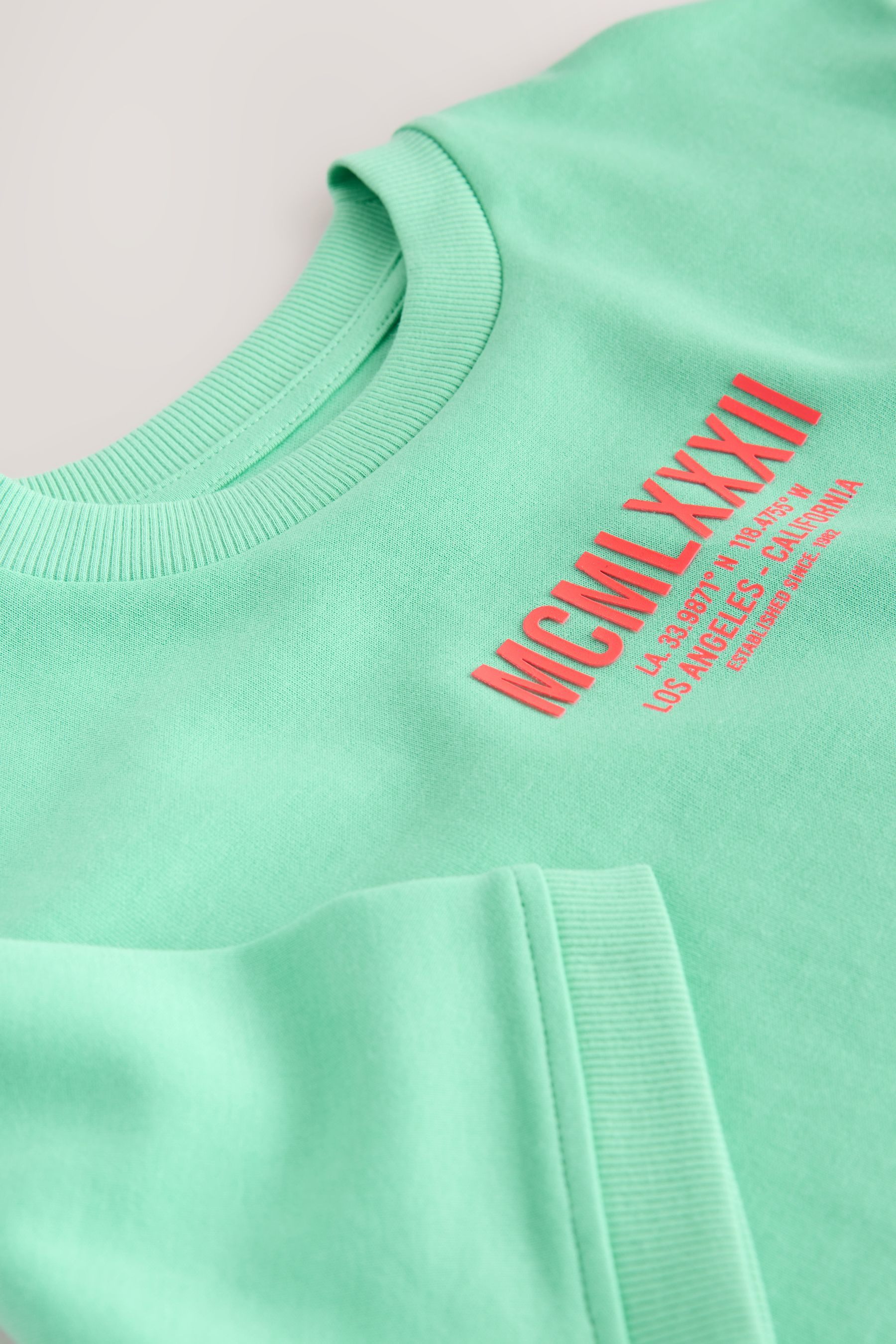 Next Print-Shirt Kurzarm-T-Shirt aus schwerem Material mit Grafik (1-tlg)
