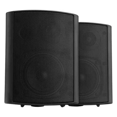 Pronomic USP-660 Paar HiFi Wand- Lautsprecher (60 W, 2-Wege Speaker Boxen - ideal für Gastronomie und Terasse)