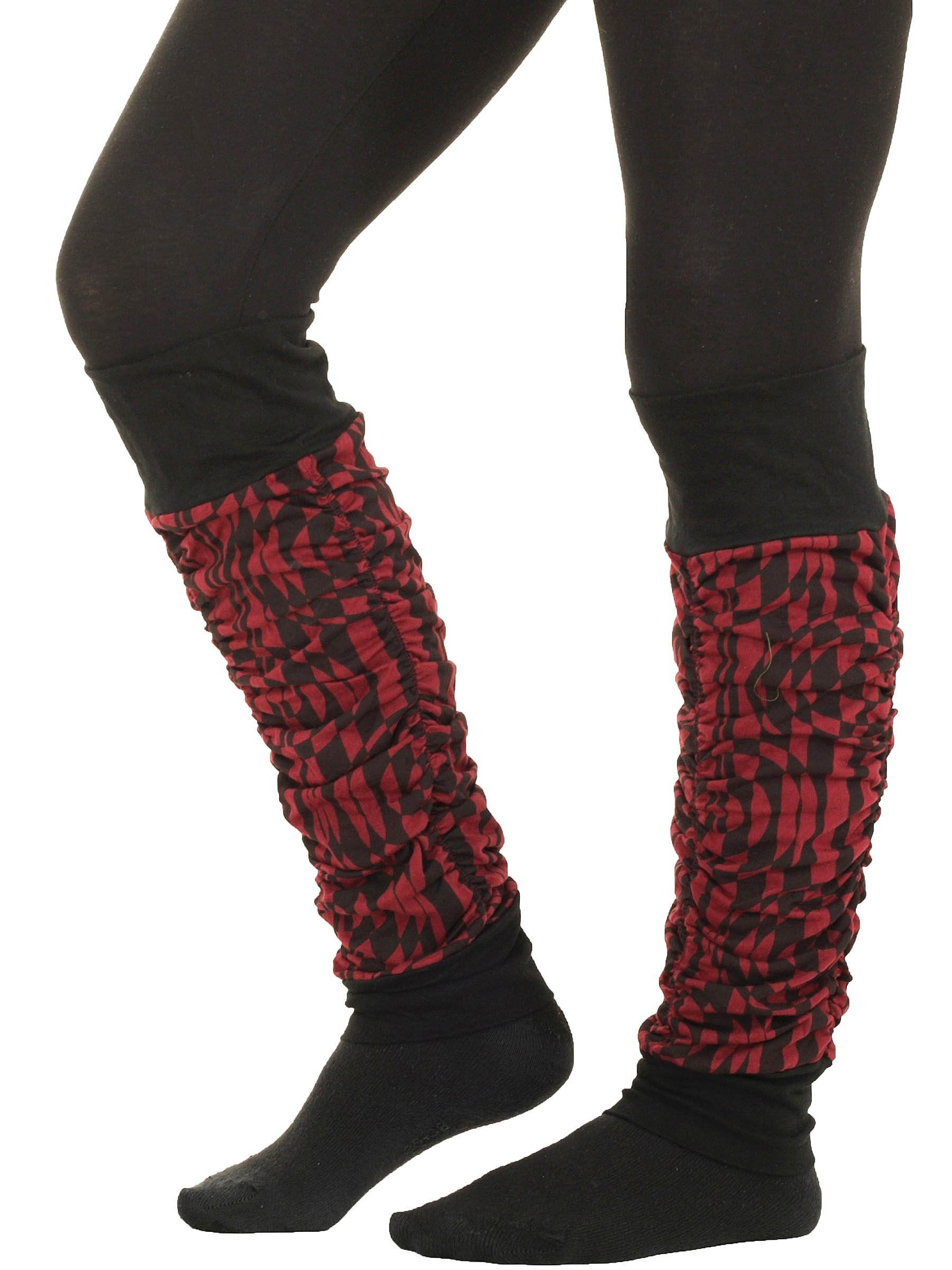 PUREWONDER Beinstulpen Stulpen aus leichter Baumwolle lw33 (1 Paar) Einheitsgröße Rot