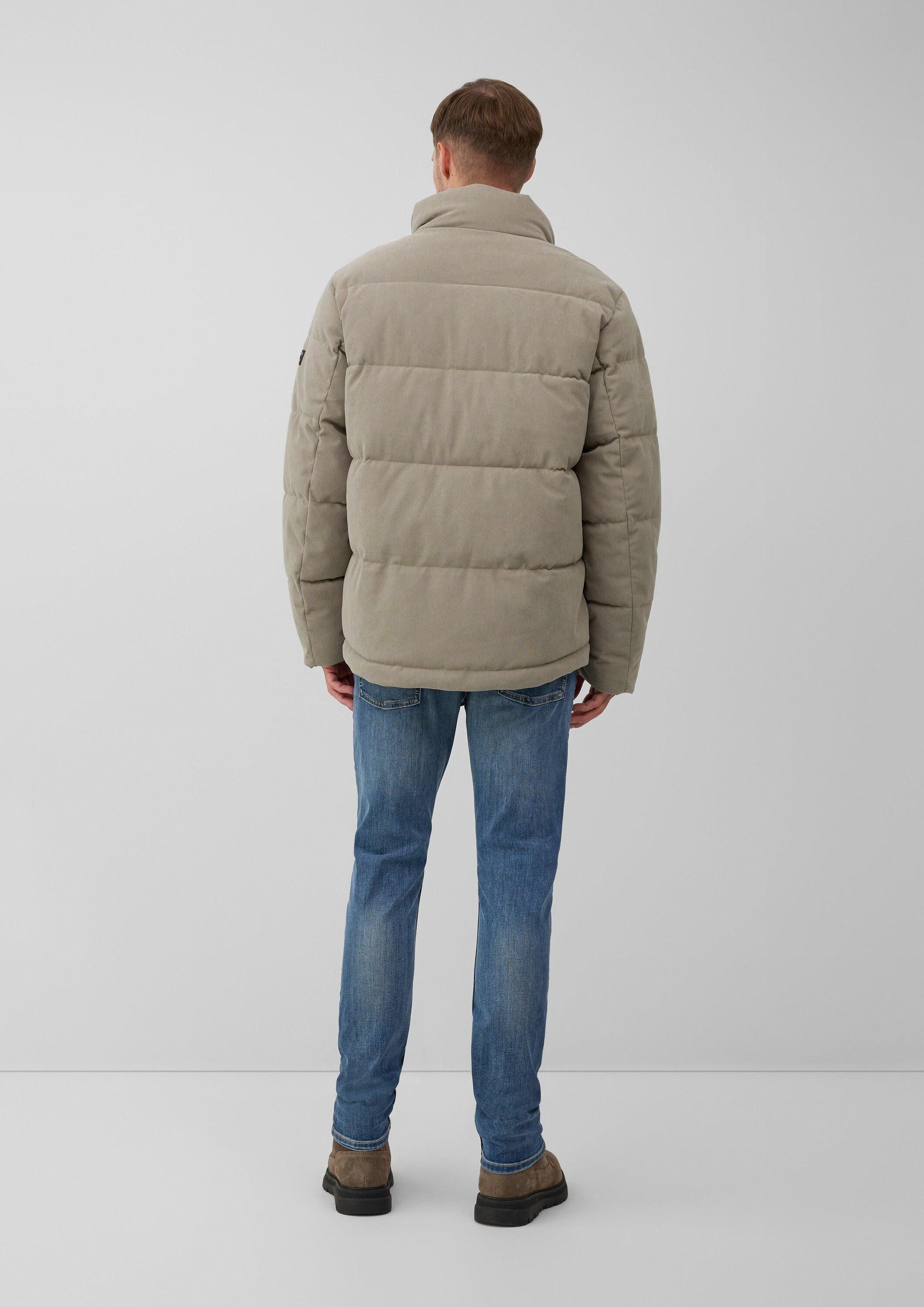 s.Oliver Winterjacke Outdoor-Jacke Cord-Pufferjacke mit sportiven Details
