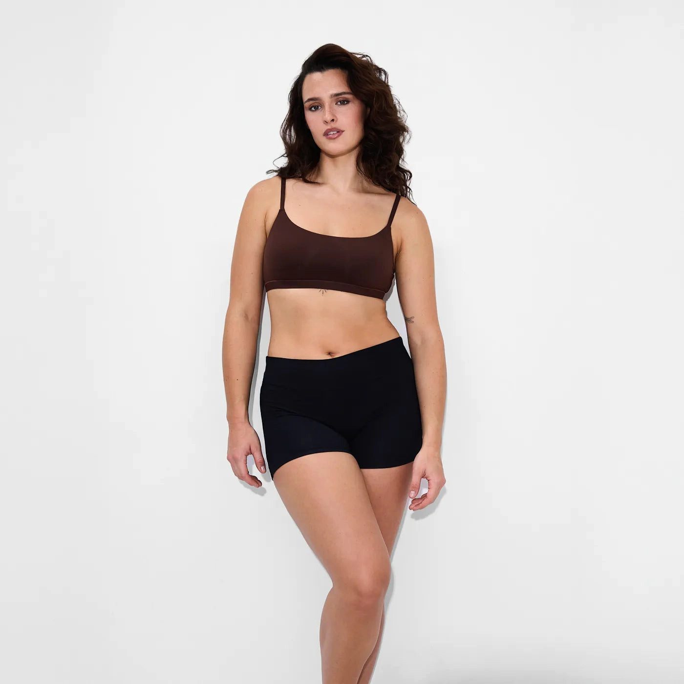 Creamy Fabrics Soft-BH Scoop Bralette-Braun-S (1-tlg)