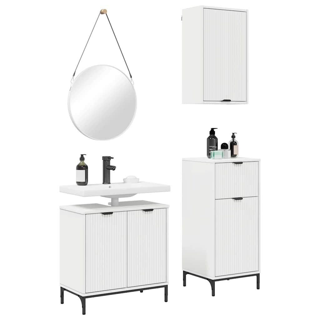vidaXL Badezimmer-Set Badezimmermöbel Set 3 pcs günstig online kaufen