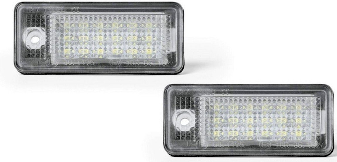 LLCTOOLS Rückleuchte Led Kennzeichenbeleuchtung Audi A3 8P - A4 B6 + B7 - A6 4F - Q7, LED fest integriert, Tageslichtweiß