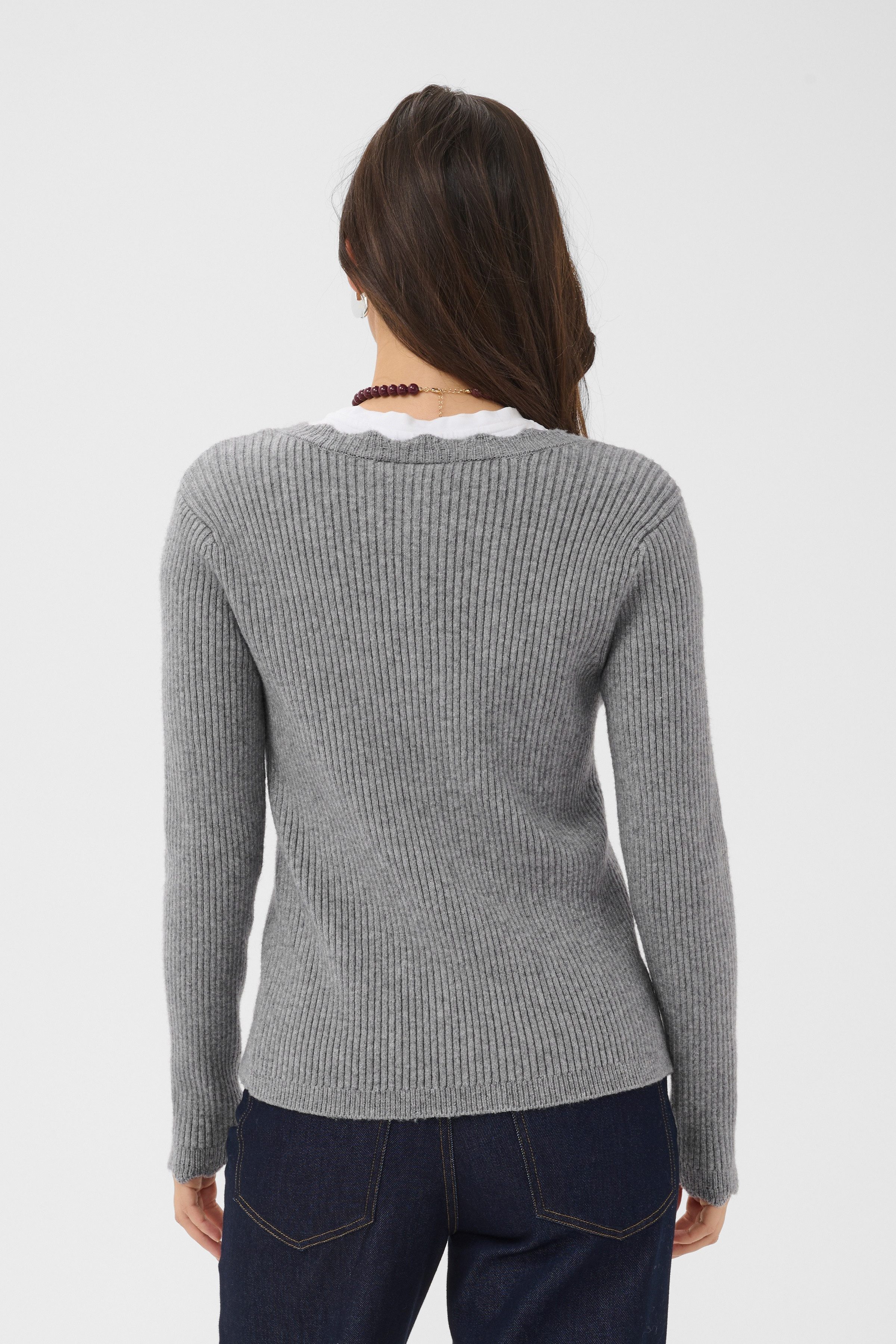 Saint Tropez Strickjacke TristenSZ Cardigan Materialmix, Fitted