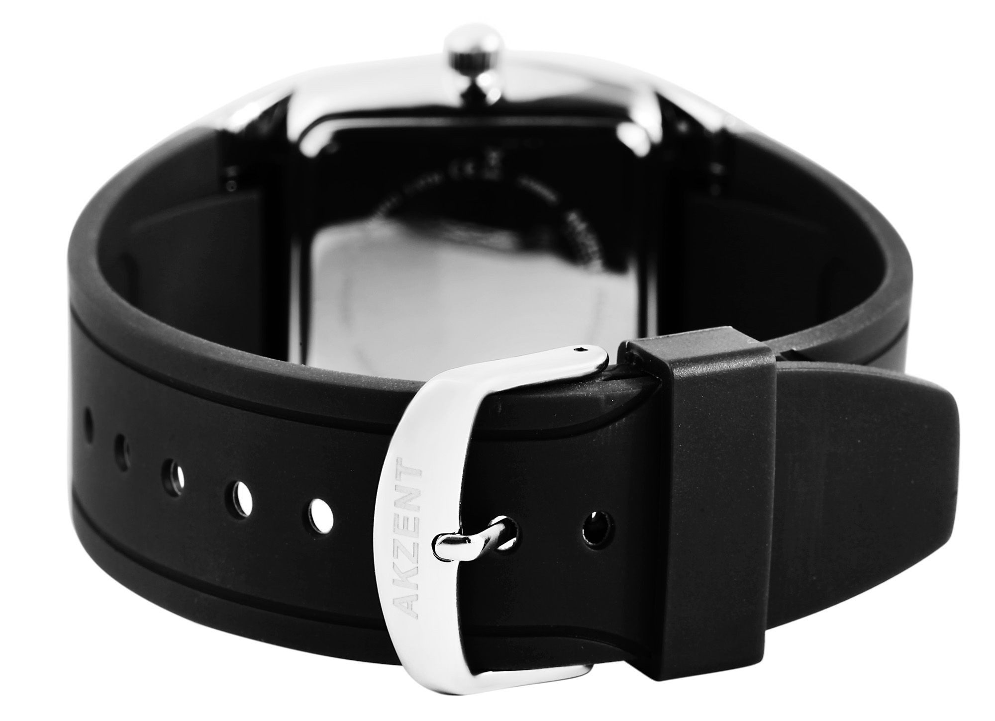 AKZENT Quarzuhr Bahri, Mineralglas, Herrenuhr Silikon