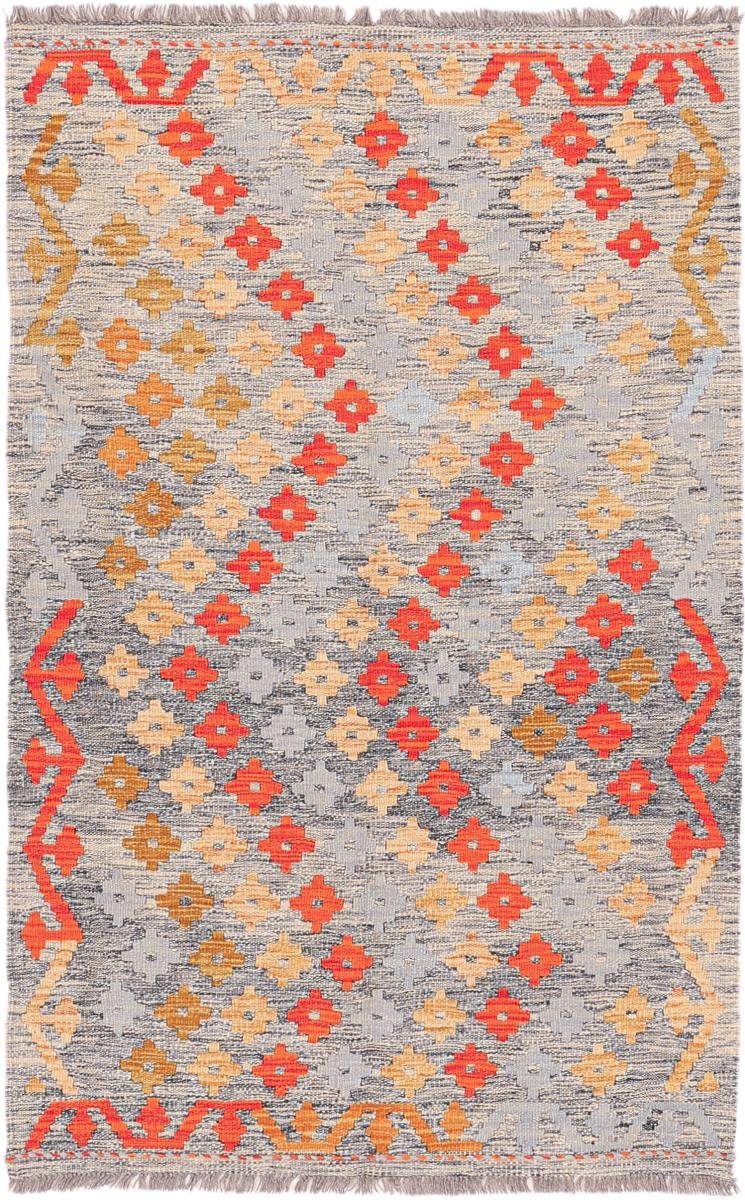 Orientteppich Kelim Afghan Heritage 98x155 Handgewebter Moderner Orientteppich, Nain Trading, rechteckig, Höhe: 3 mm