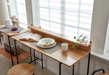INOSIGN Schreibtisch Knur, Arbeitsplatte Akazie Dekor, geeignet für das Home office, Laptoptisch