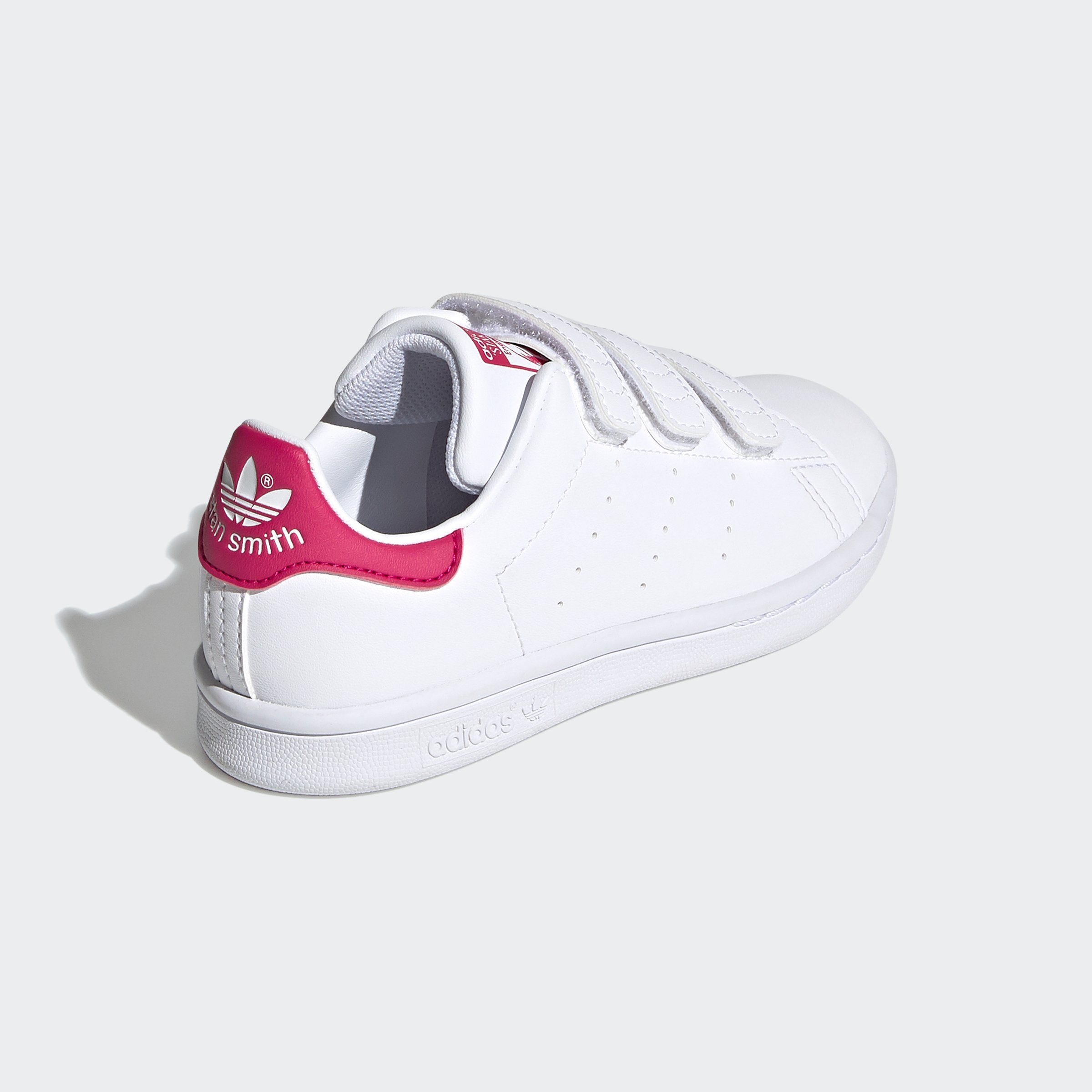 adidas Originals STAN SMITH Sneaker Cloud Pink / / mit Bold White Klettverschluss White Cloud