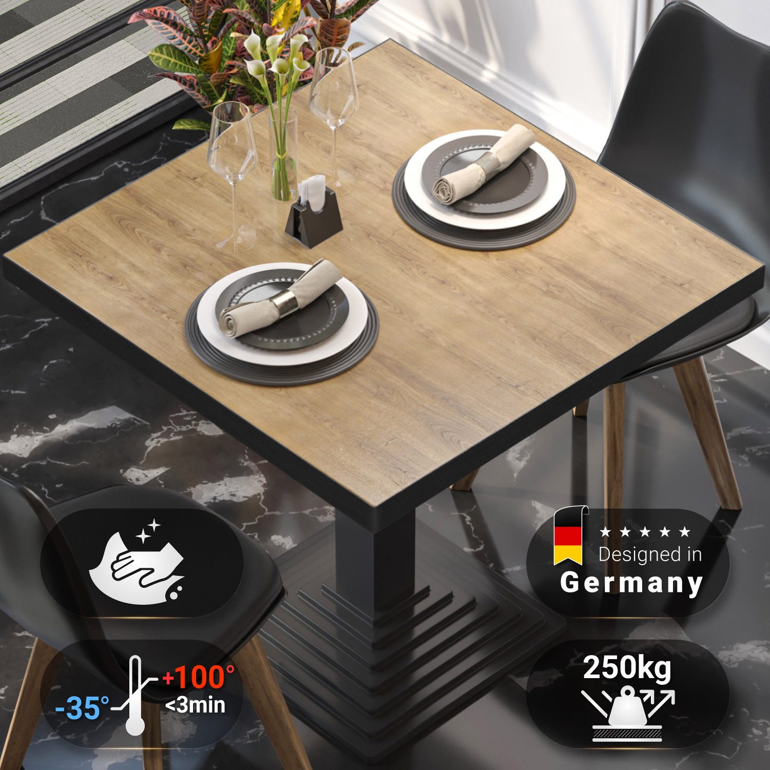 GGMMÖBEL Tischplatte BRASIL