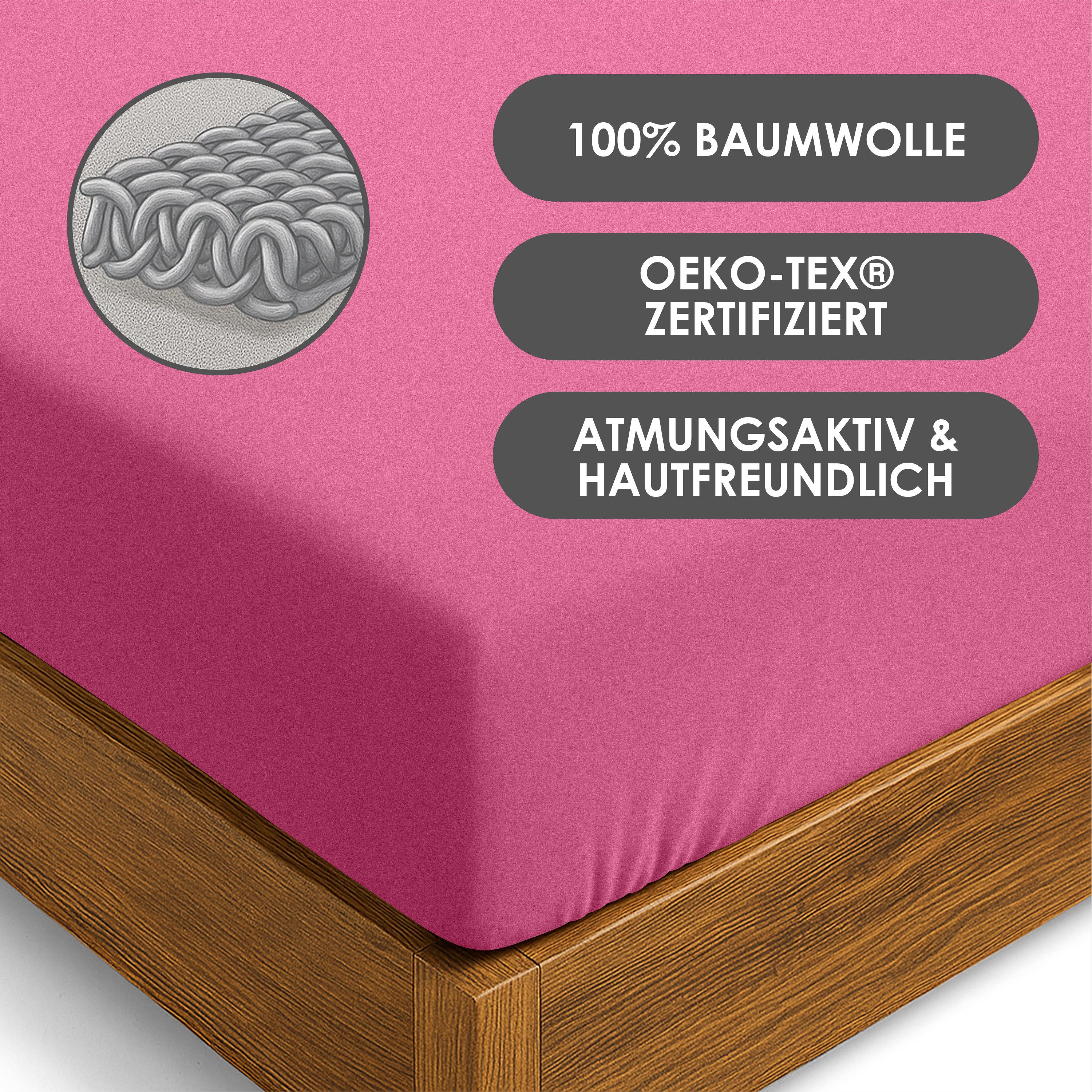 Strauss Home Spannbettlaken Premium, Gummizug: Rundumgummi, 150gr/m2 Premiu günstig online kaufen