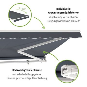 empasa Gelenkarmmarkise "START" Gelenkarmmarkise Gelenkarm Sonnenschutz Markise empasa