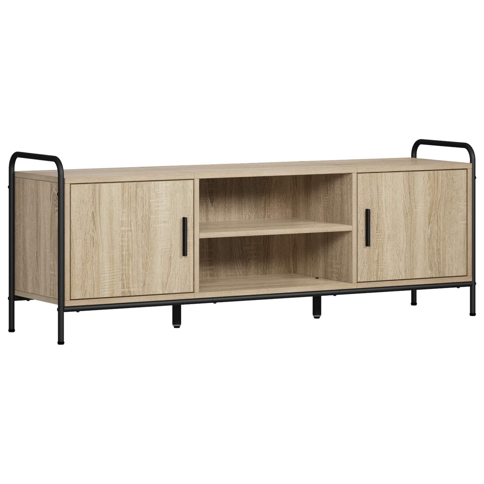 vidaXL TV-Schrank TV-Schrank 133 x 33 x 50 cm Sonoma-Eiche Holzwerkstoff (1-St)