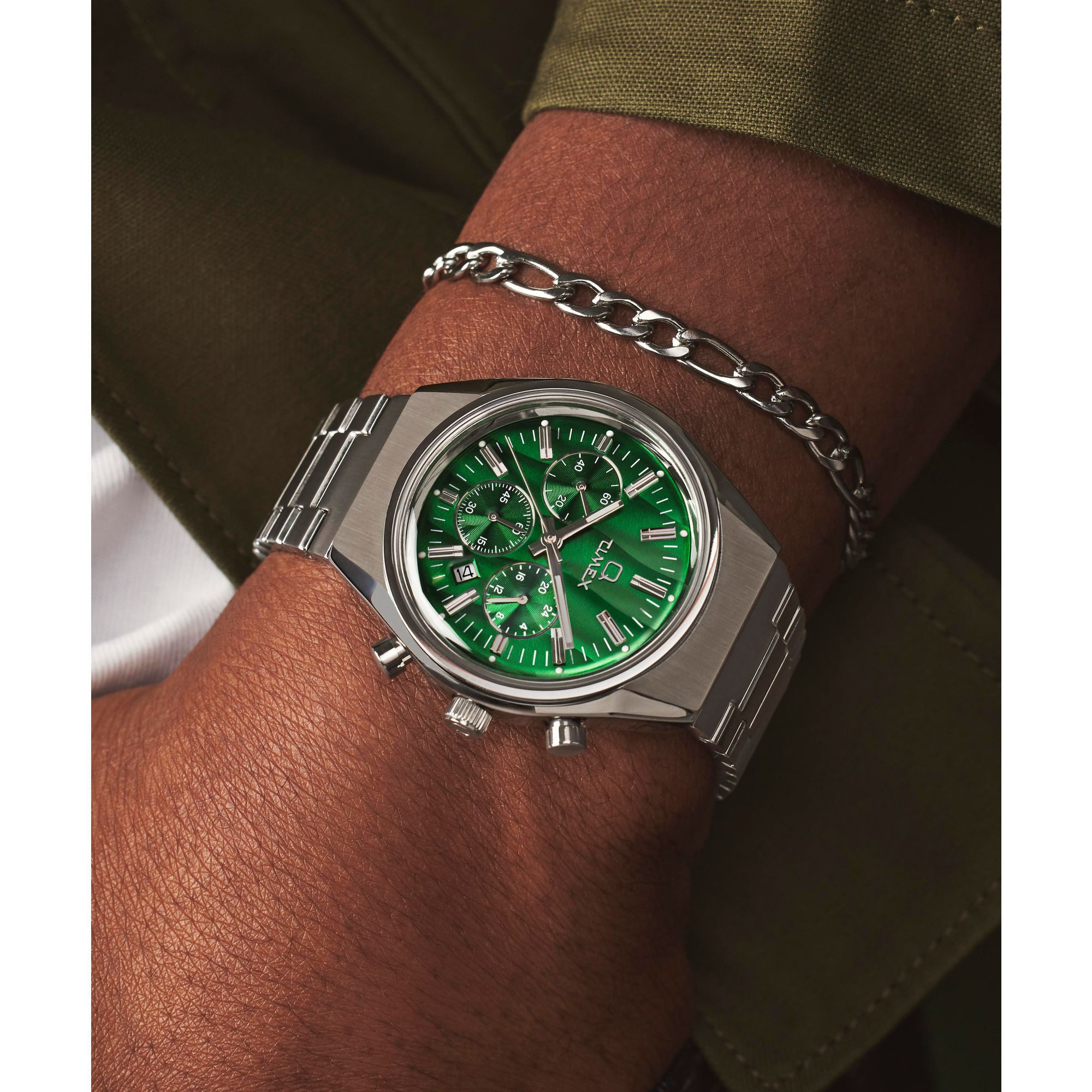 Timex Chronograph Q Falcon Eye Chrono