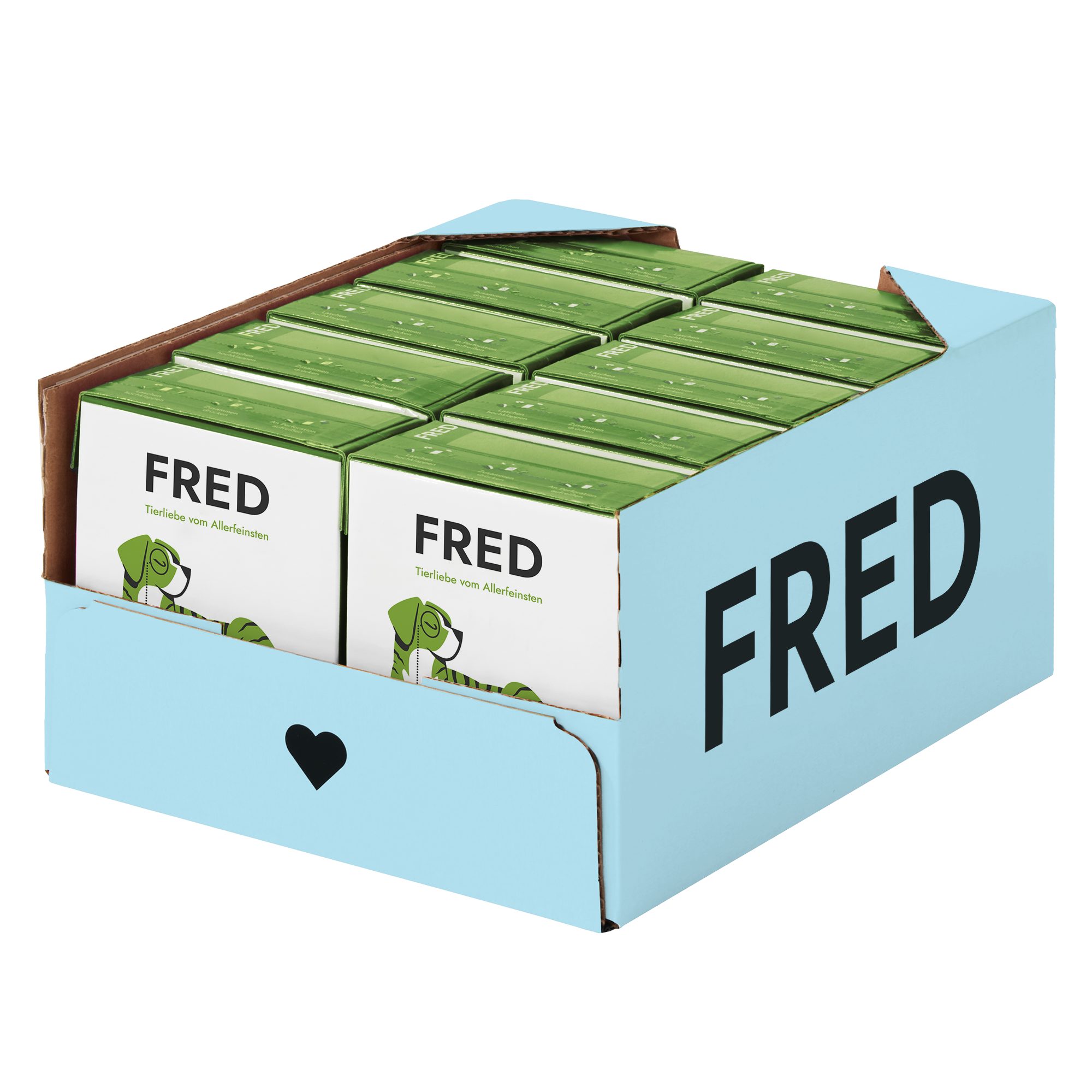 FRED & FELIA FRED Wildschwein mit Kartoffeln und Karotten (10er Pack), Nassfutter für: Hunde, Monoprotein, glutenfrei, energiereich