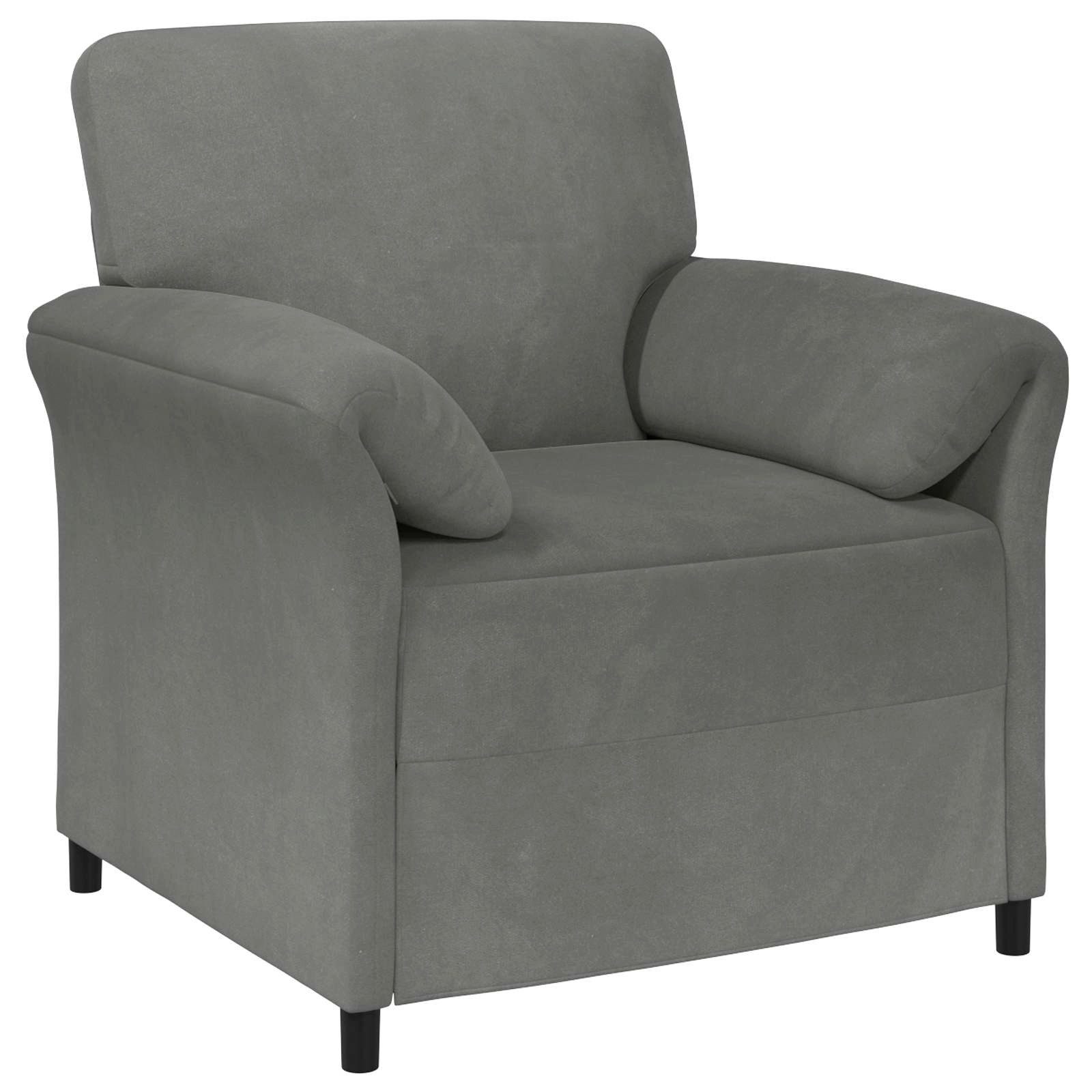 vidaXL Sofa 1-Sitzer Sofa Dunkelgrau 88 x 83 x 95 cm Samt, 1 Teile