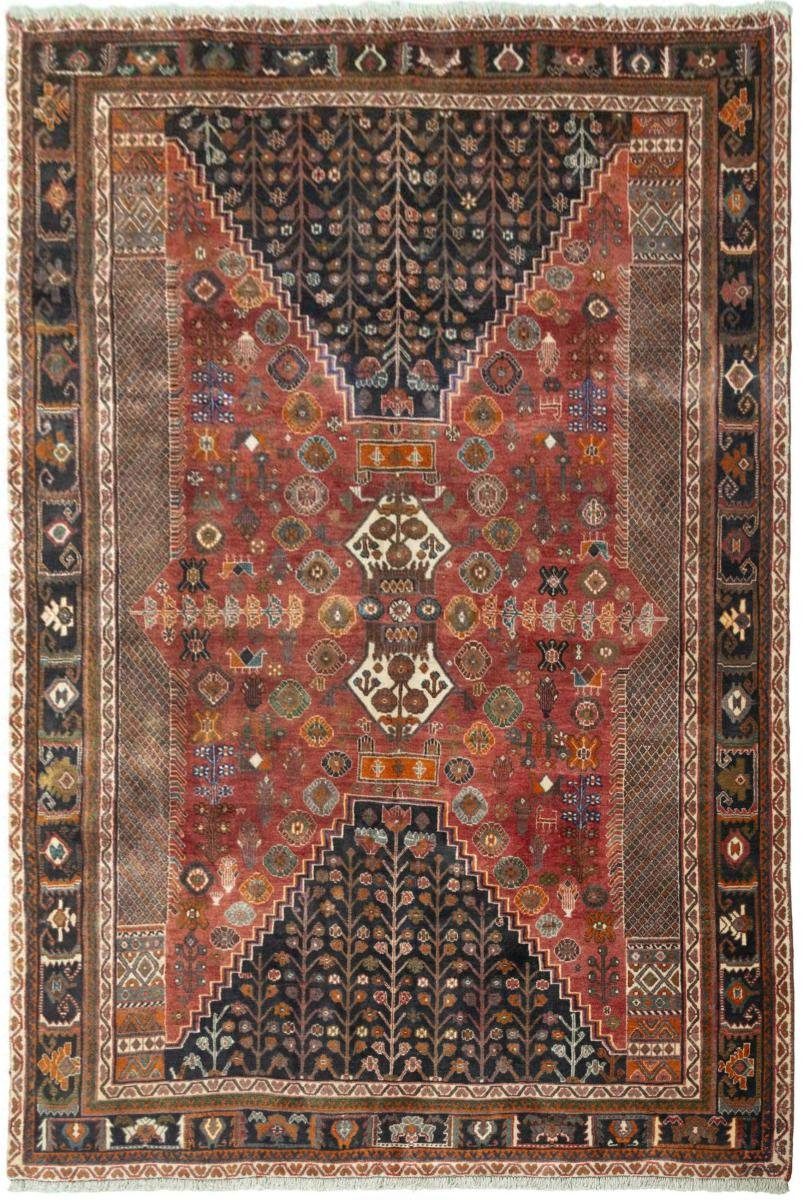 Orientteppich Shiraz 211x318 Handgeknüpfter Orientteppich / Perserteppich, Nain Trading, rechteckig, Höhe: 10 mm