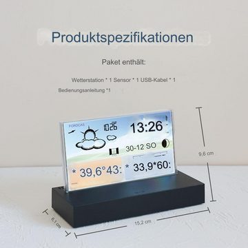 Tidyard Wecker Digitaler Wecker Temperatur Luftfeuchtigkeit Wettervorhersage