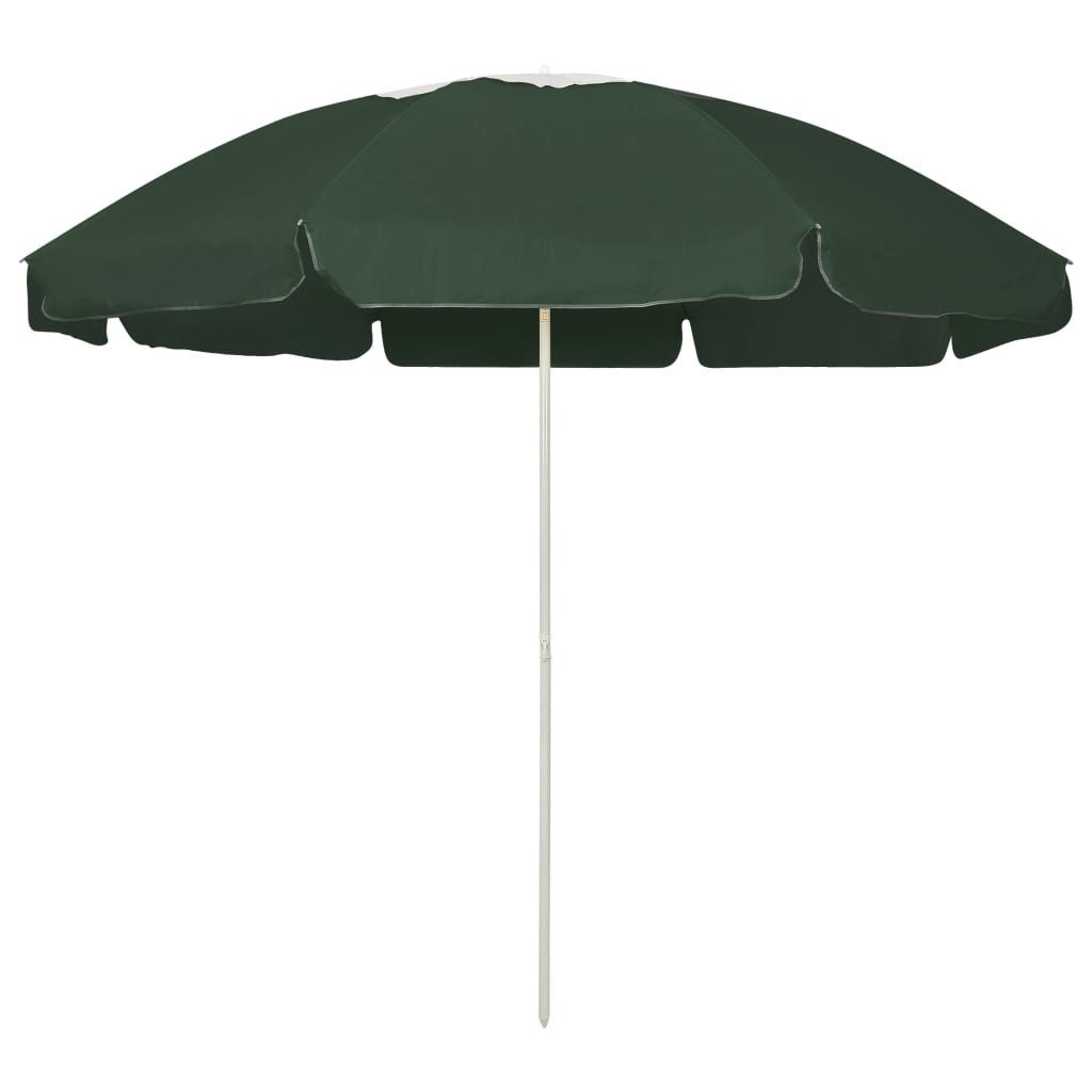 vidaXL Sonnensegel Strandschirm Grün 240 cm, günstig online kaufen