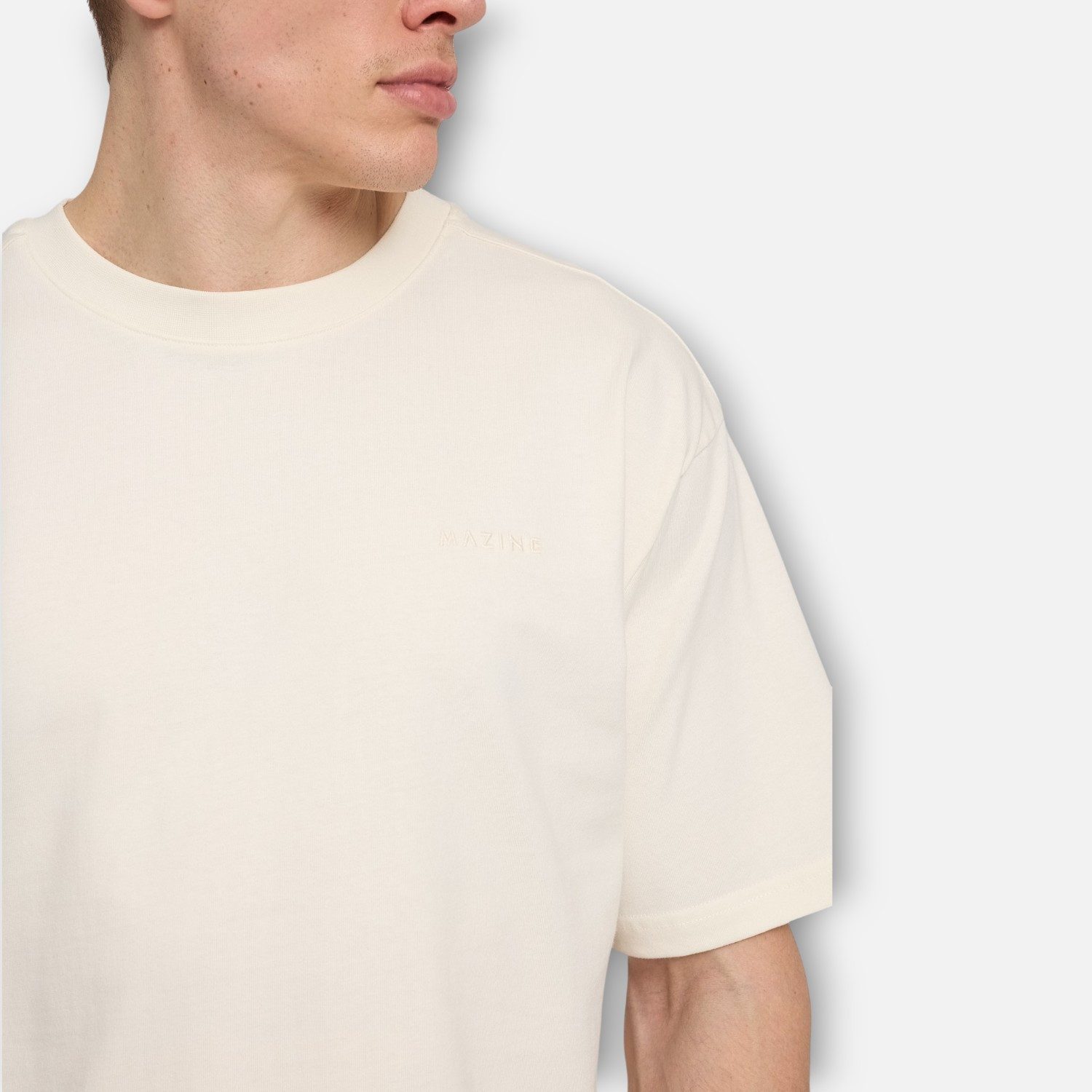 MAZINE T-Shirt T-Shirt mit Backprint in fester Haptik